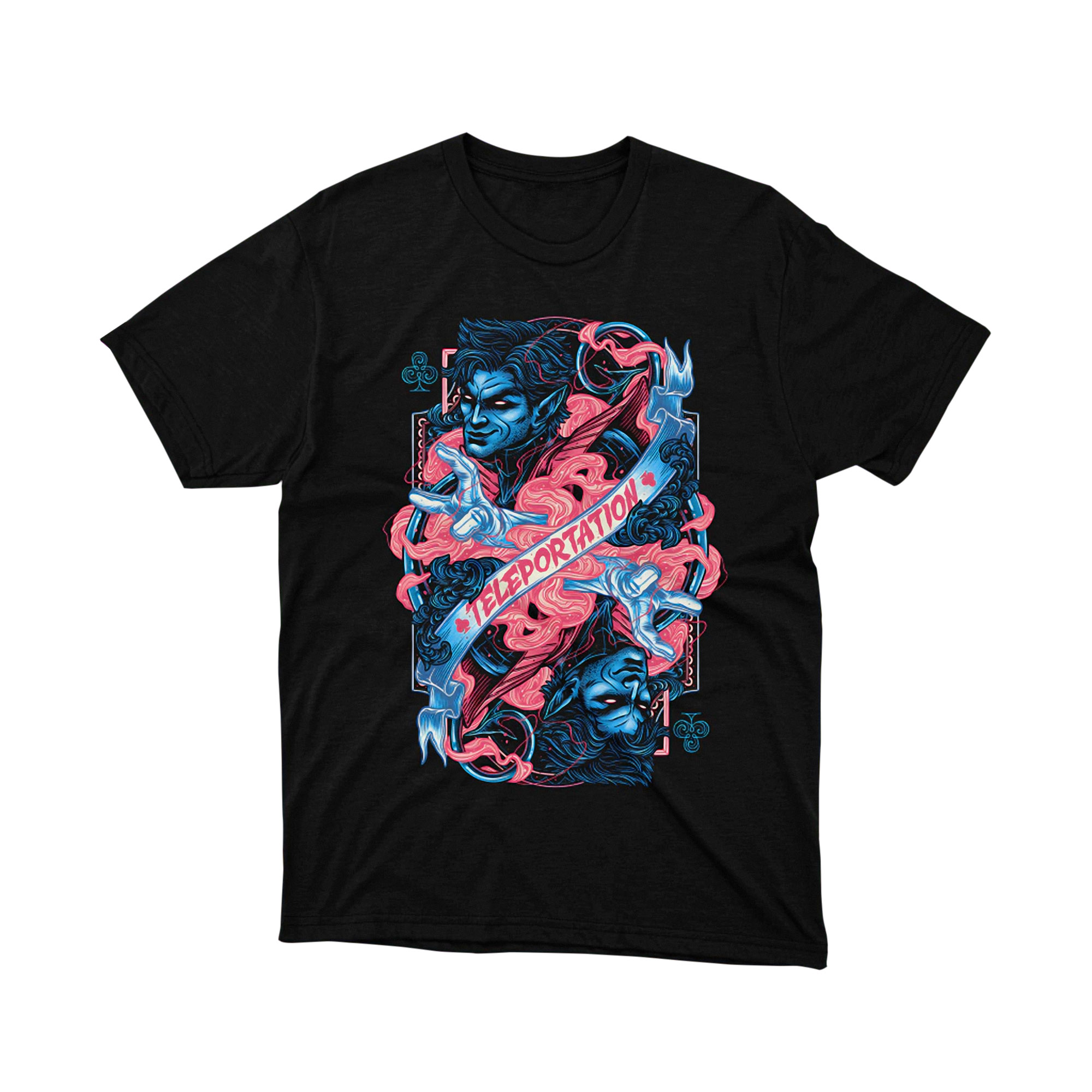 Nightcrawler Teleportation Graphic T-Shirt, X-Men Marvel Hero Tee, Cool Comic Art Shirt, Teleportation Powers Tee for Men & Women, X-Men Fan Gift