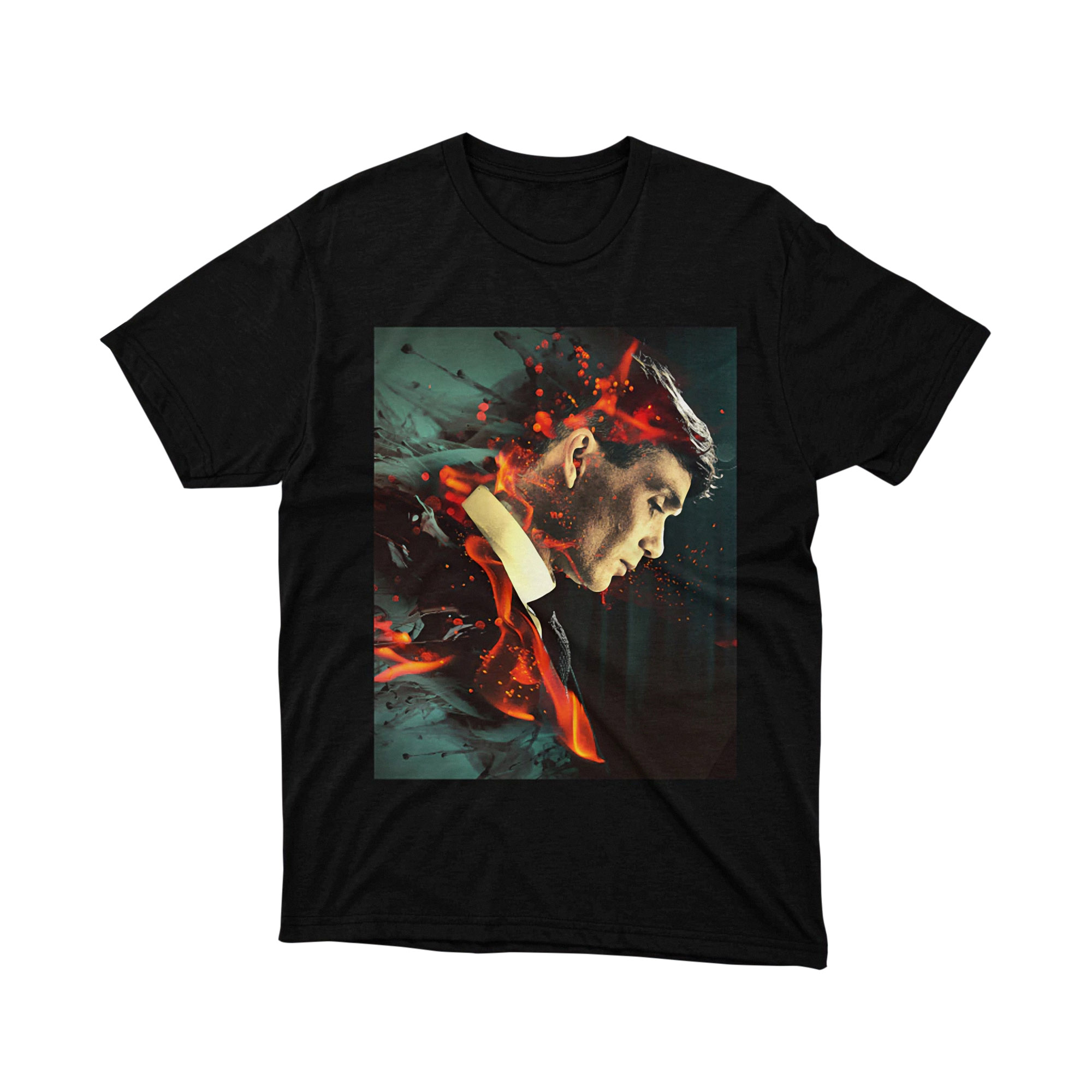 Peaky Blinders Thomas Shelby Fiery Art Unisex Graphic T Shirt