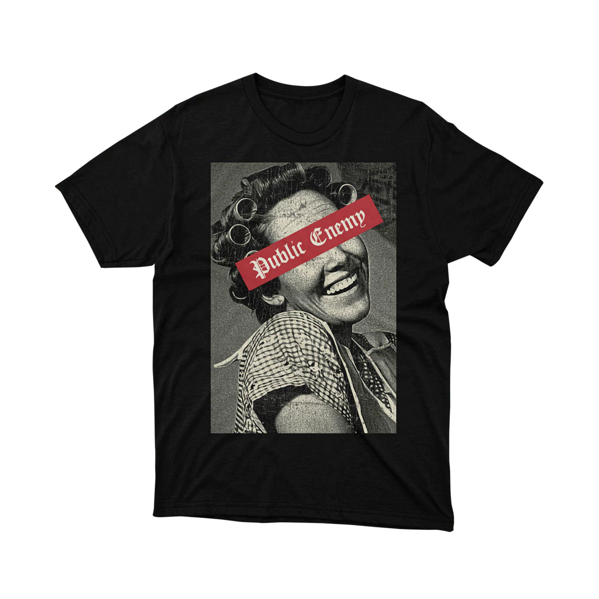 Public Enemy Obey Parody Retro Black Tee Shirt