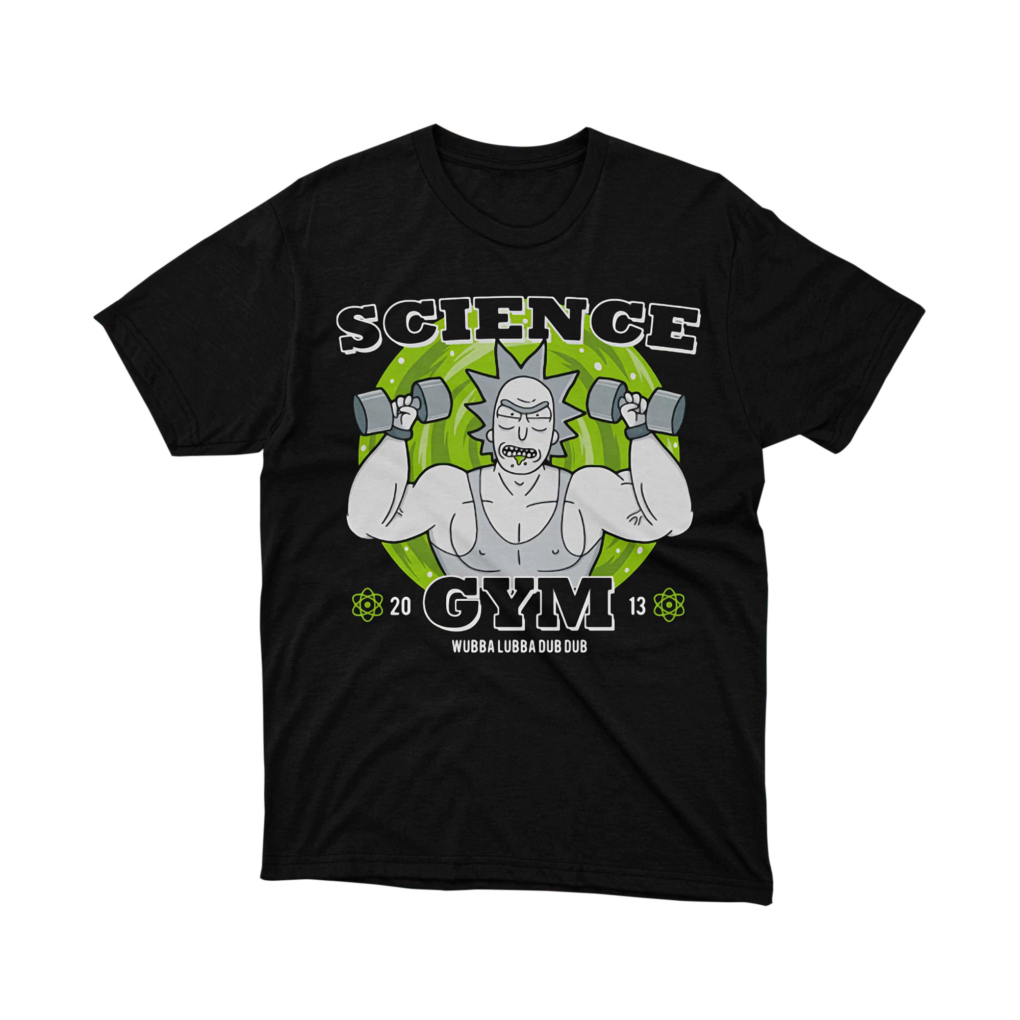 Rick and Morty Rick Sanchez Science Gym Wubba T Shirt