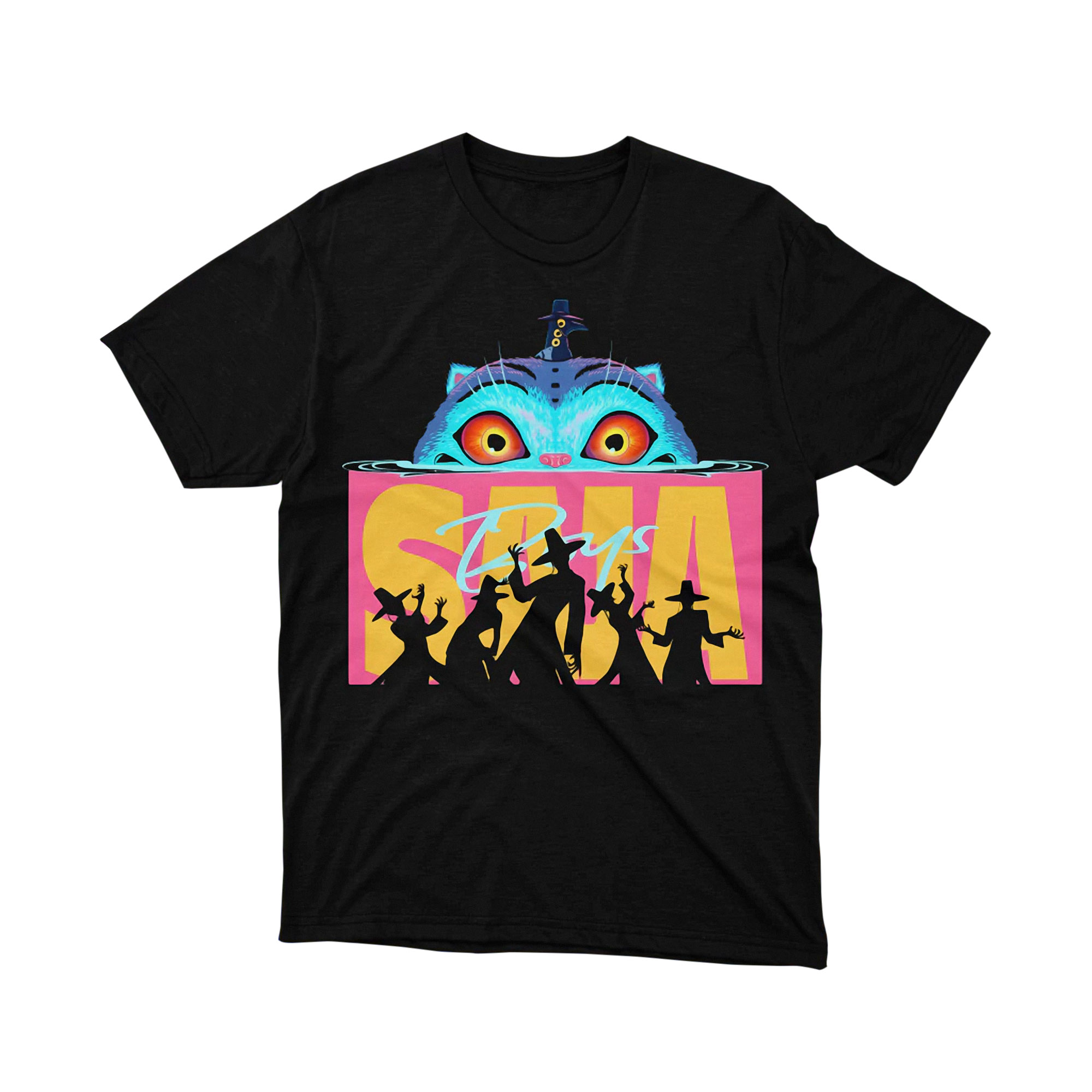 Sajaboys Retro Cat Eyes Western Silhouette T Shirt