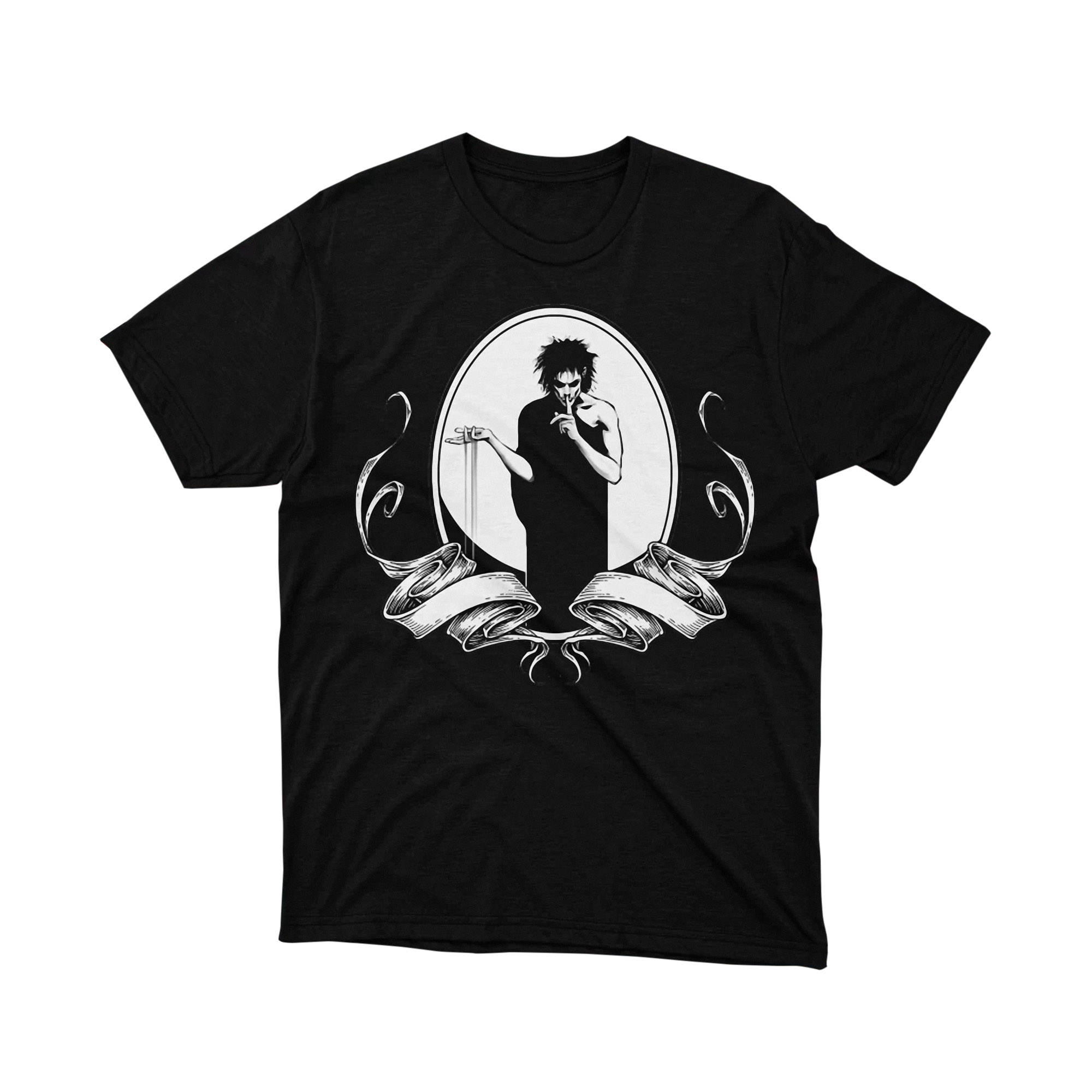 Sandman Dream Monochrome Cameo Parody T Shirt Endless Comic Art Unisex