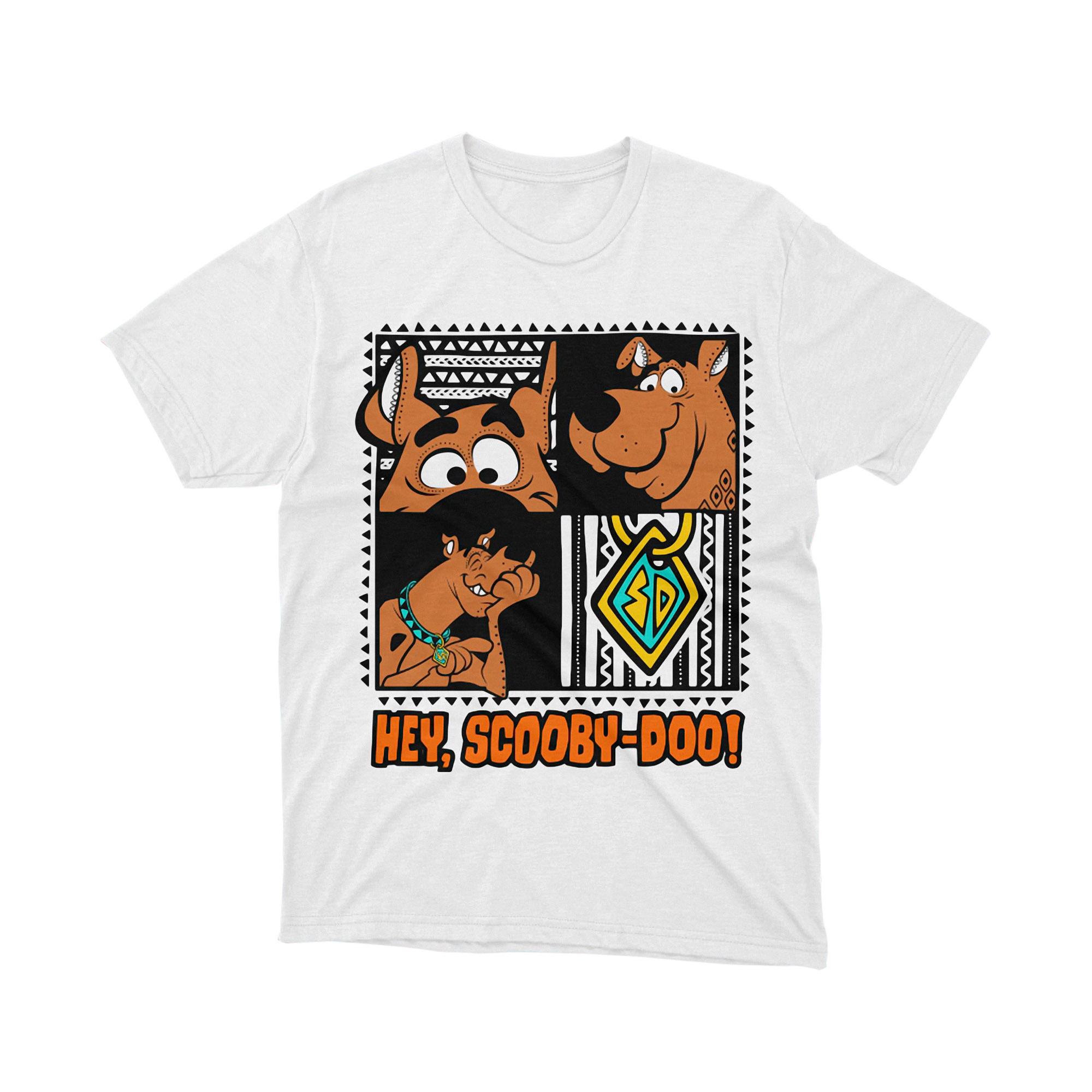 Scooby Doo Tribal Art Funny Cartoon Tee Shirt
