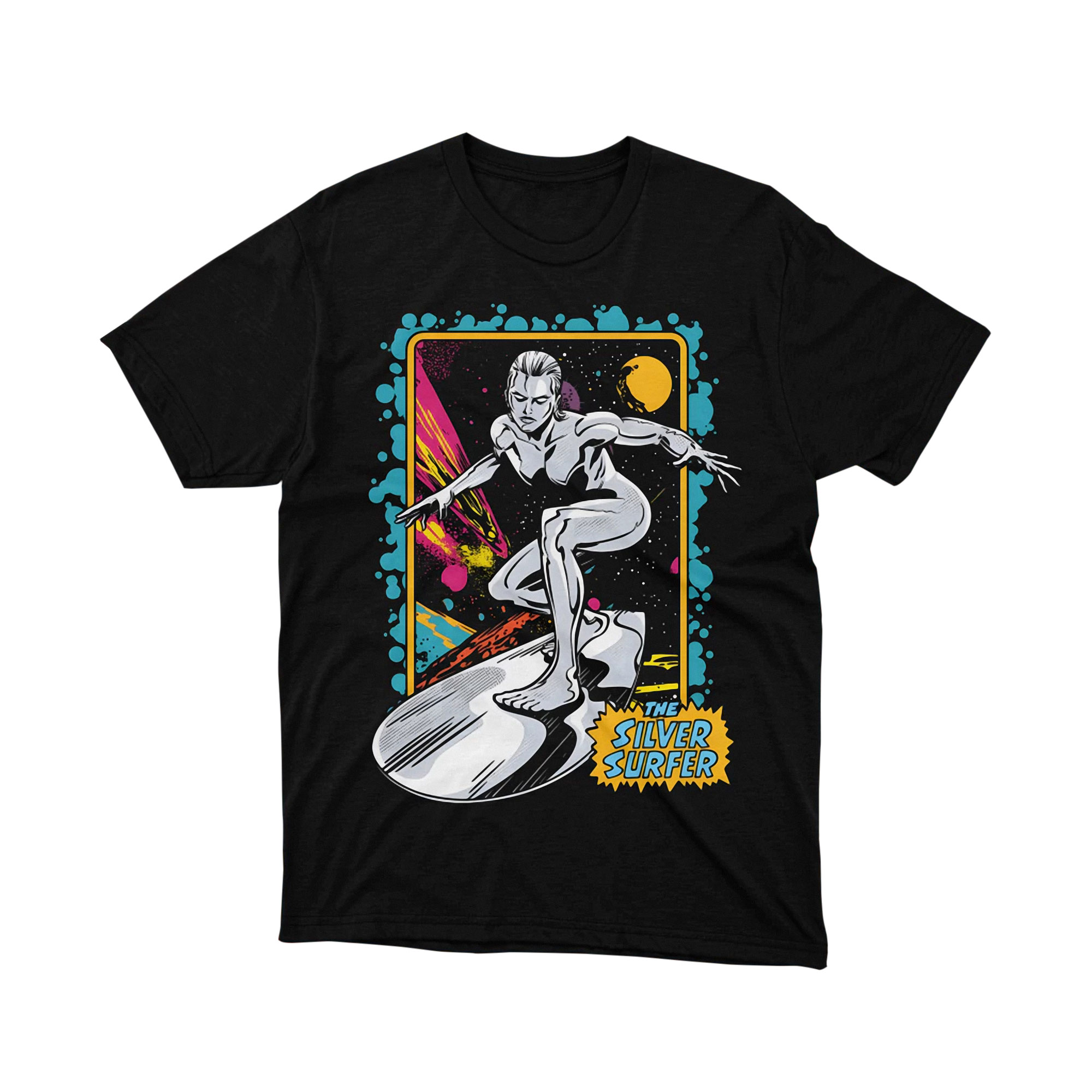Silver Surfer Cosmic Space Parody T Shirt Marvel Comic Art Unisex