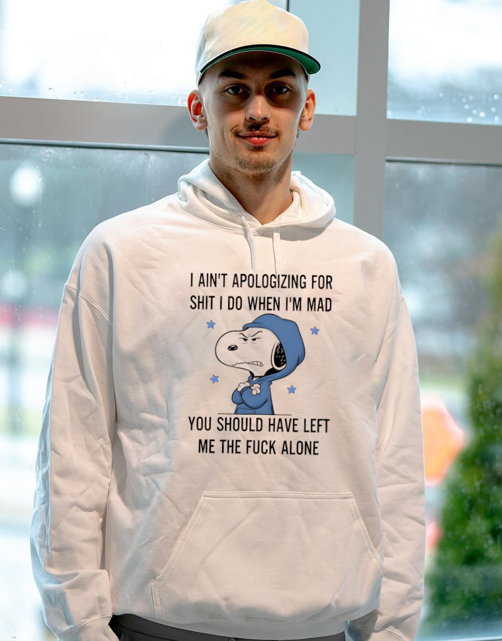 Peanuts Snoopy T-Shirt – Funny I Ain’t Apologizing For Sht I Do When I’m Mad You Should’ve Left Vintage Bootleg Attitude Tee