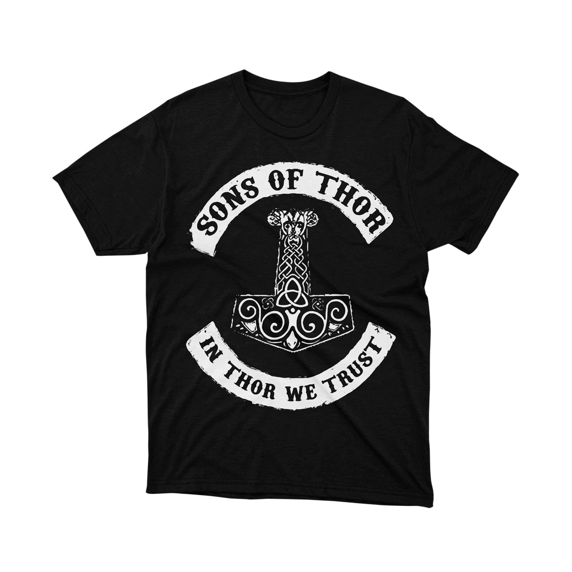 Sons of Thor T-Shirt, Viking Thor Hammer Graphic Tee, Norse Mythology Shirt for Men & Women, Thor Fans Apparel