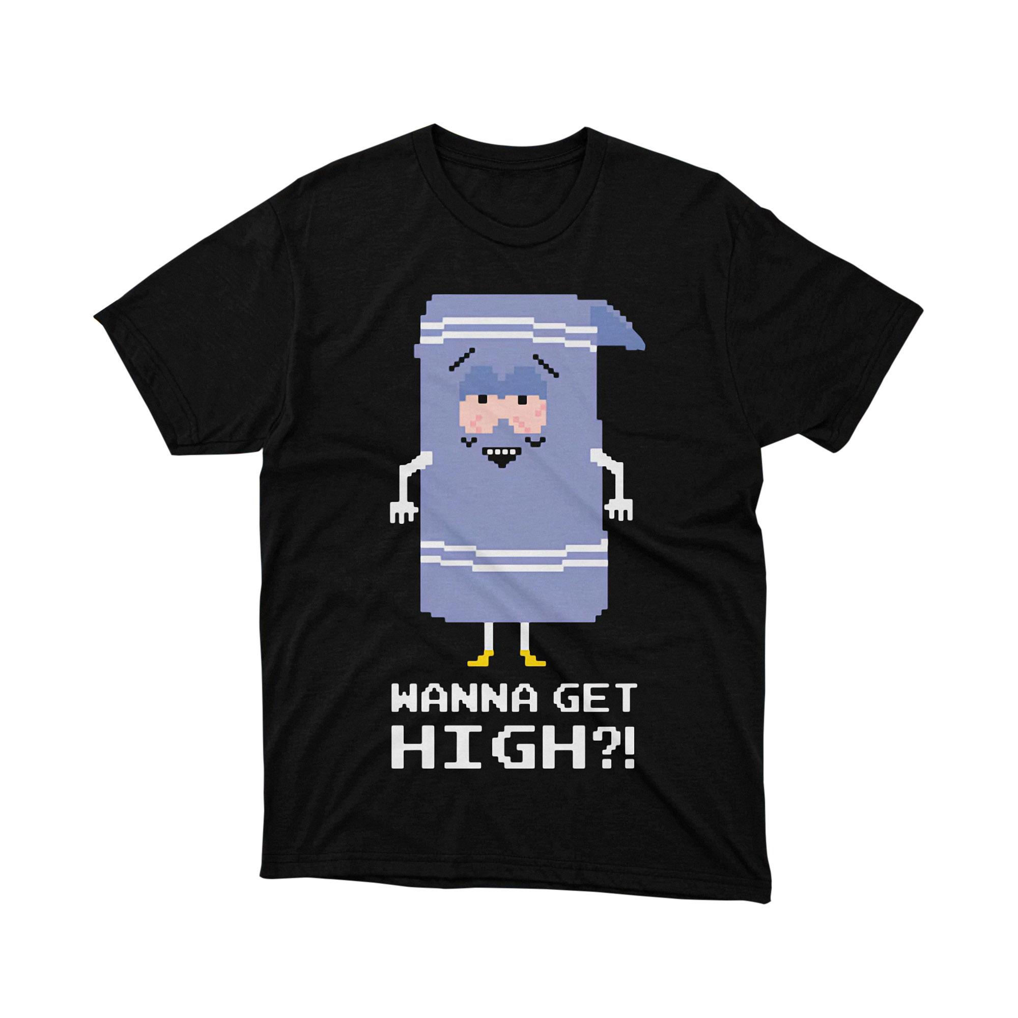 South Park Towelie Wanna Get High Pixel Art T Shirt
