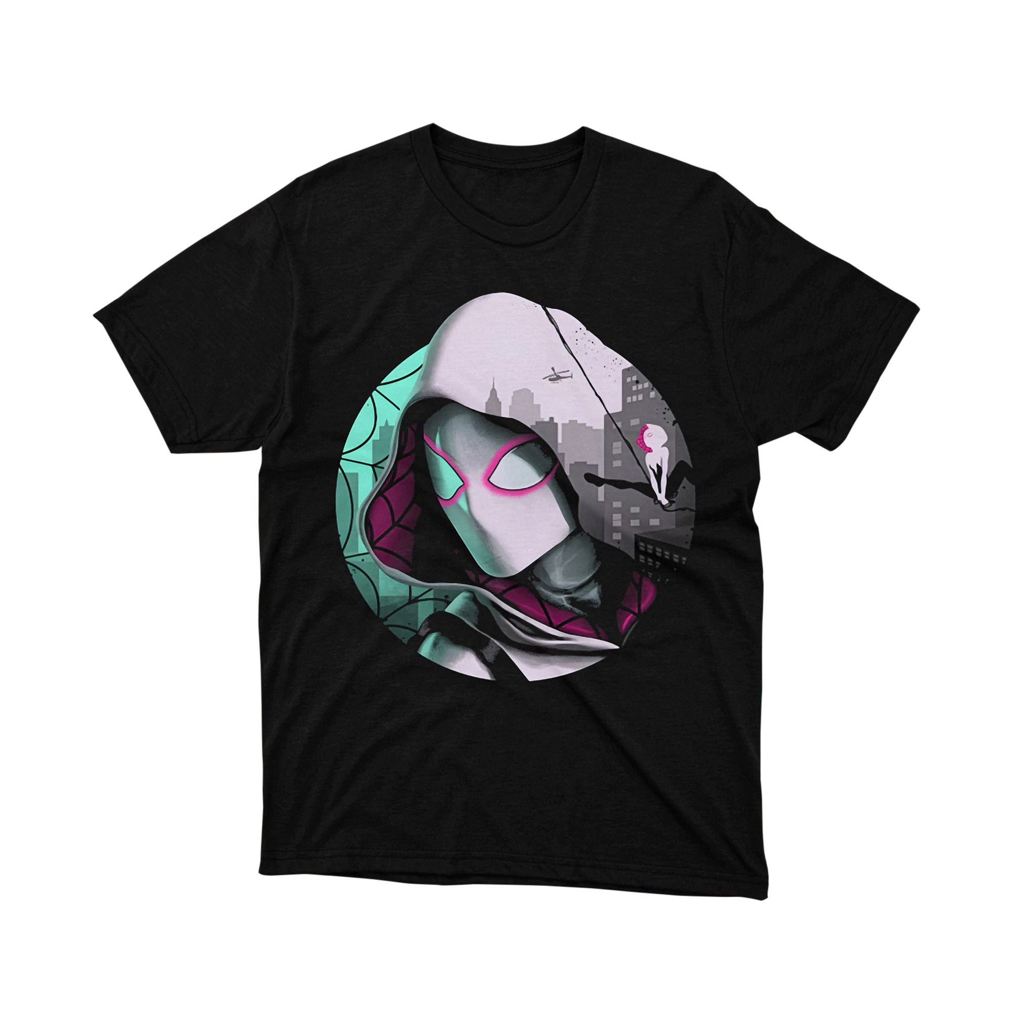 Spider Gwen Ghost Spider Parody T Shirt Marvel Multiverse Hero Unisex