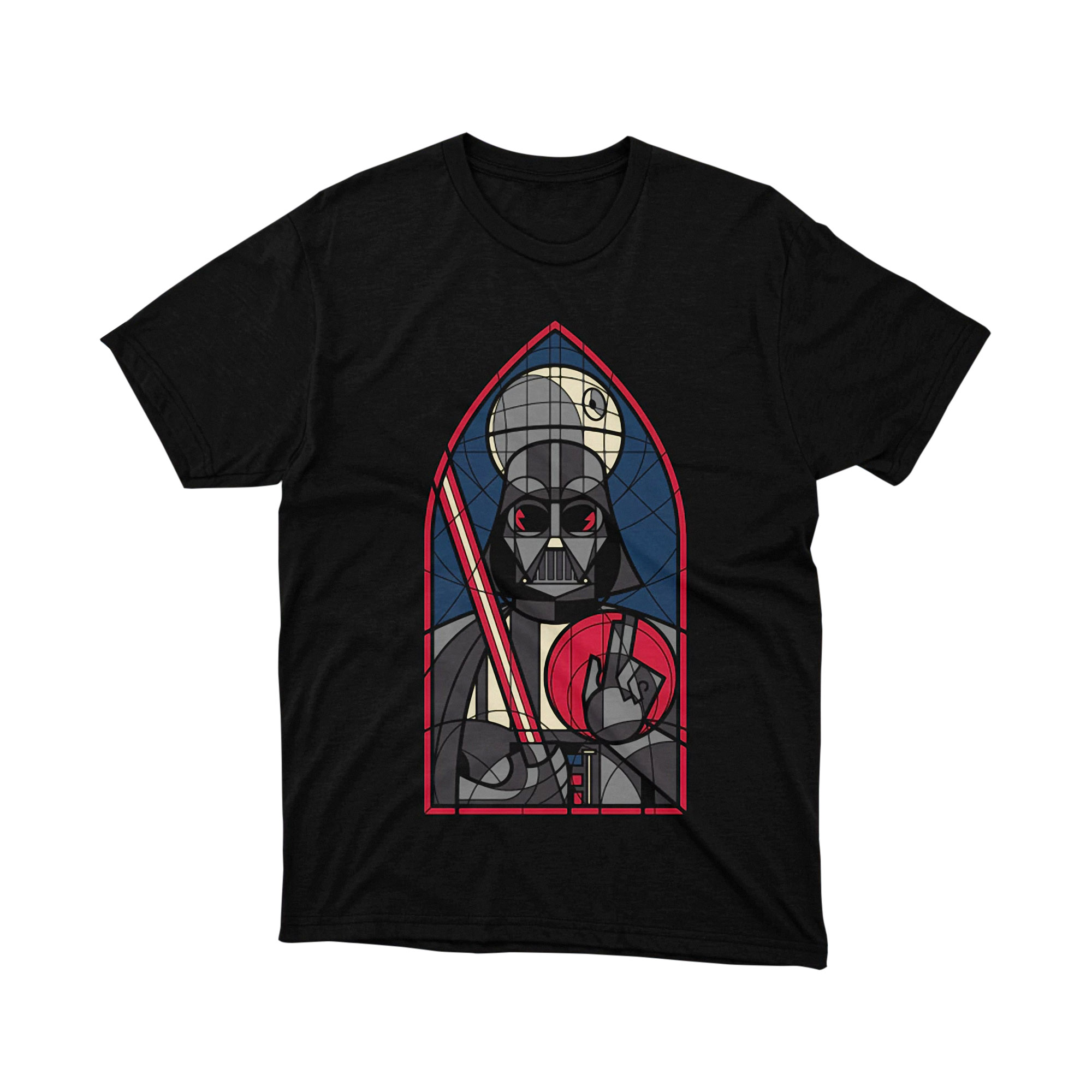 Star Wars Darth Vader Stained Glass Art T Shirt