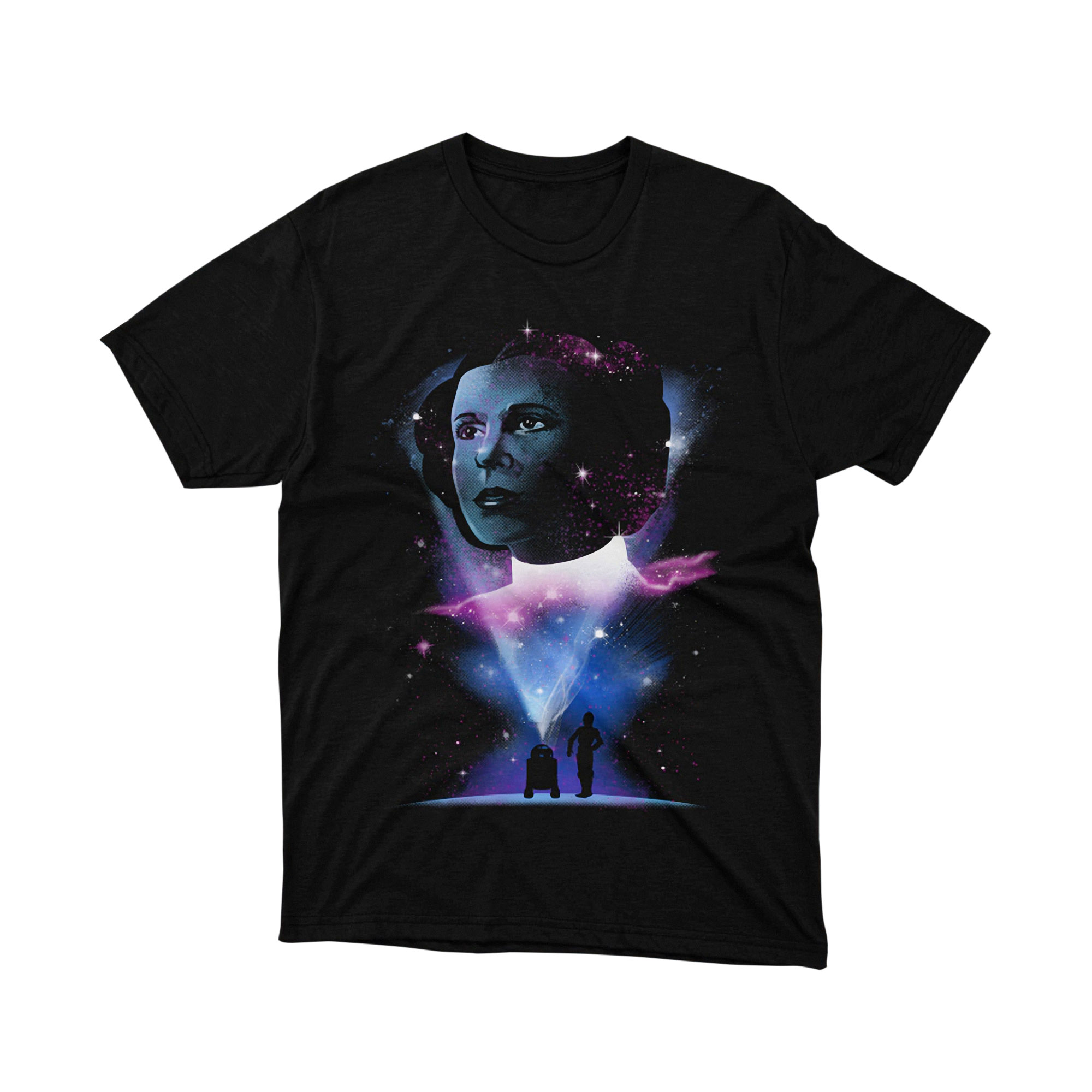 Star Wars Princess Leia Cosmic Galaxy Art T Shirt