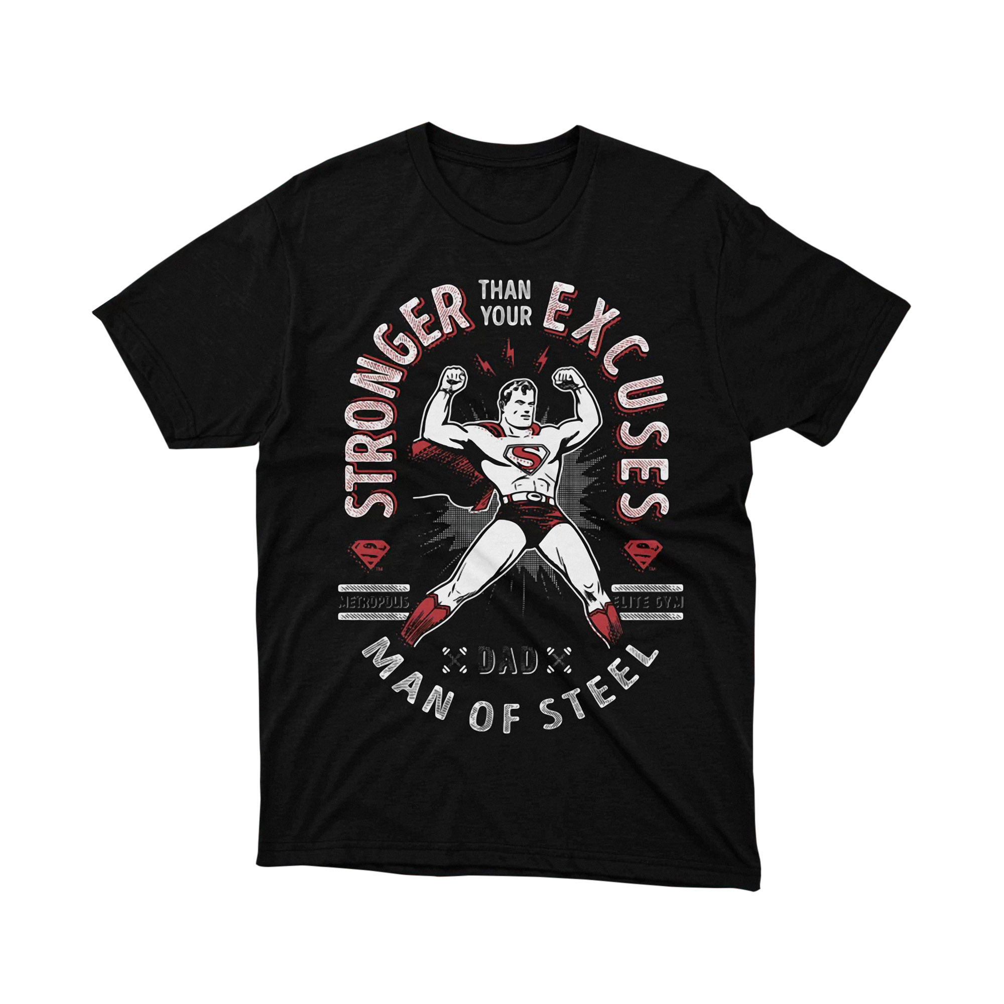 Superman Badge Classic Comic Parody T Shirt Hero Logo Unisex