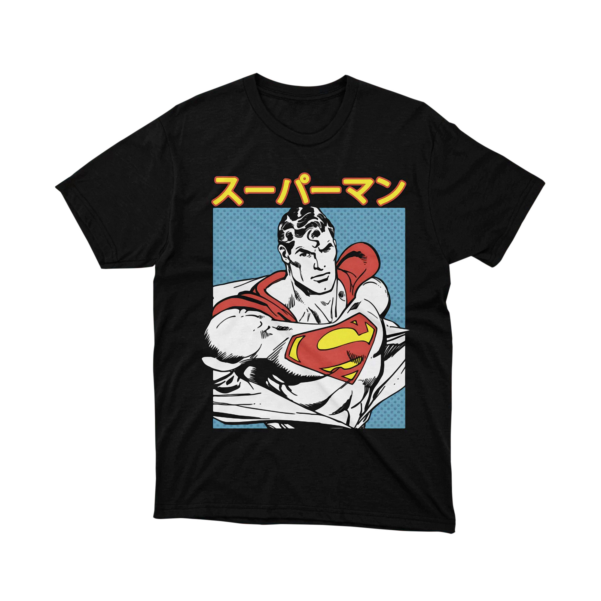 Superman Red Black Modern Art Parody T Shirt Justice Hero Unisex