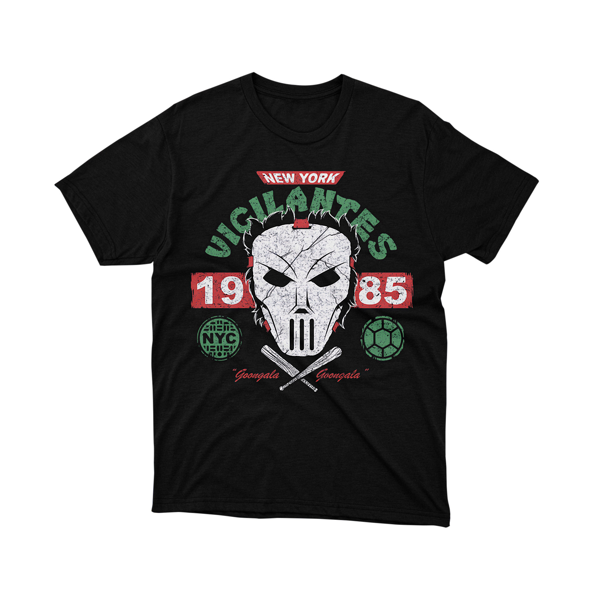 Teenage Mutant Ninja Turtles Casey Jones Vigilantes 1985 T Shirt