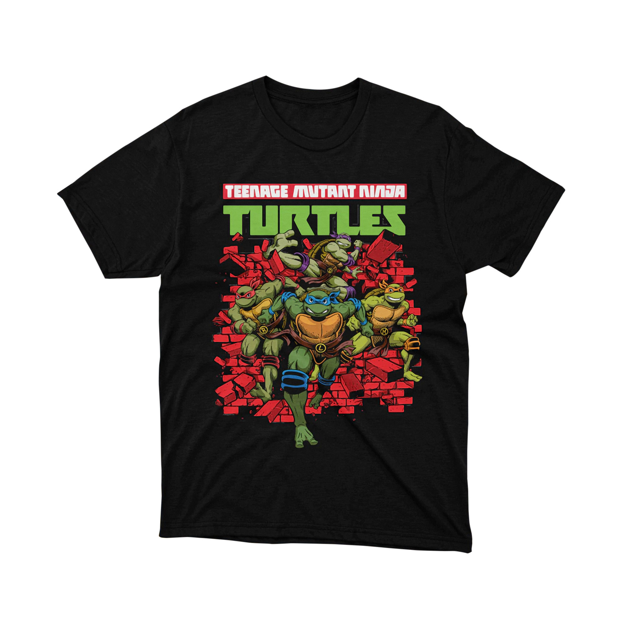 Teenage Mutant Ninja Turtles Classic Poster Parody T Shirt Cartoon Group Unisex