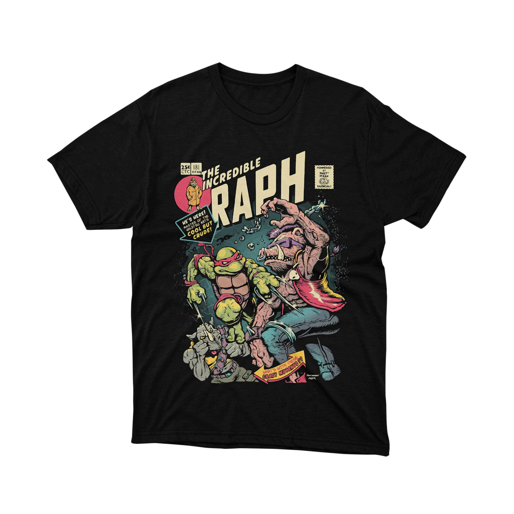The Incredible Raph TMNT Comic Parody T Shirt Raphael Mutant Ninja Turtle Unisex