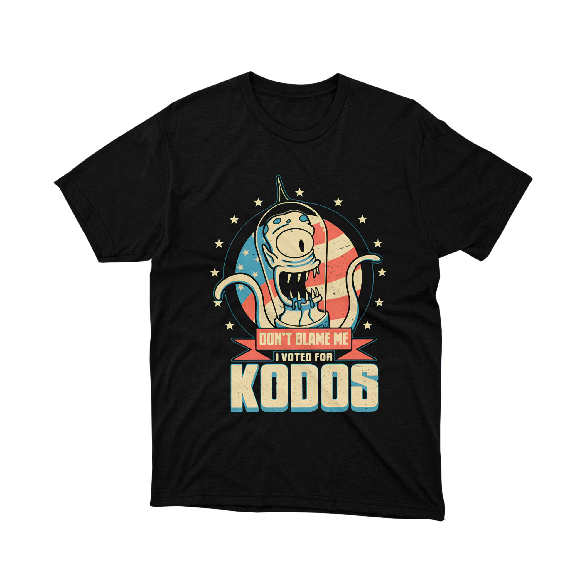 The Simpsons Kang Kodos I Voted For Kodos T Shirt
