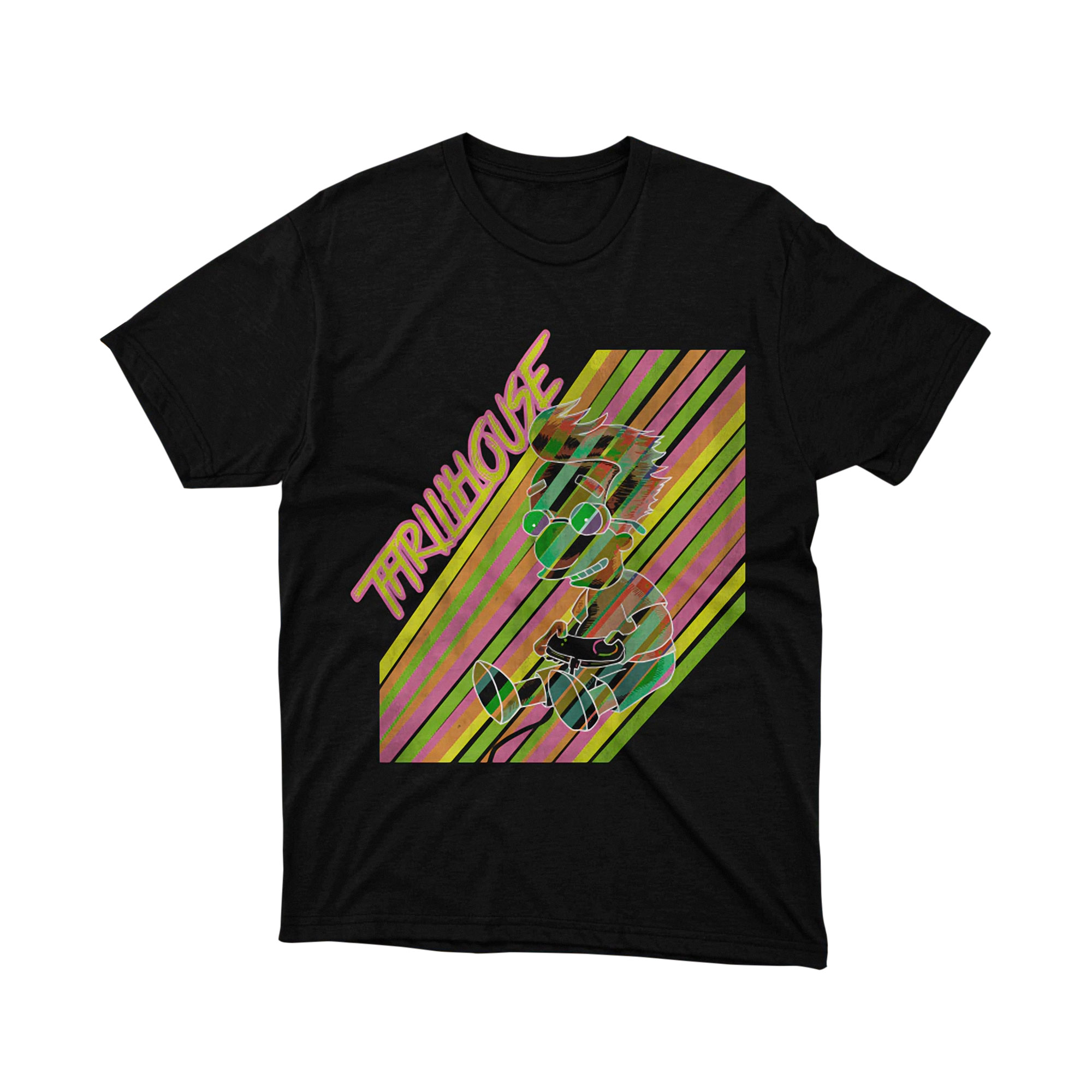 The Simpsons Thrillhouse Milhouse Van Houten Neon T Shirt