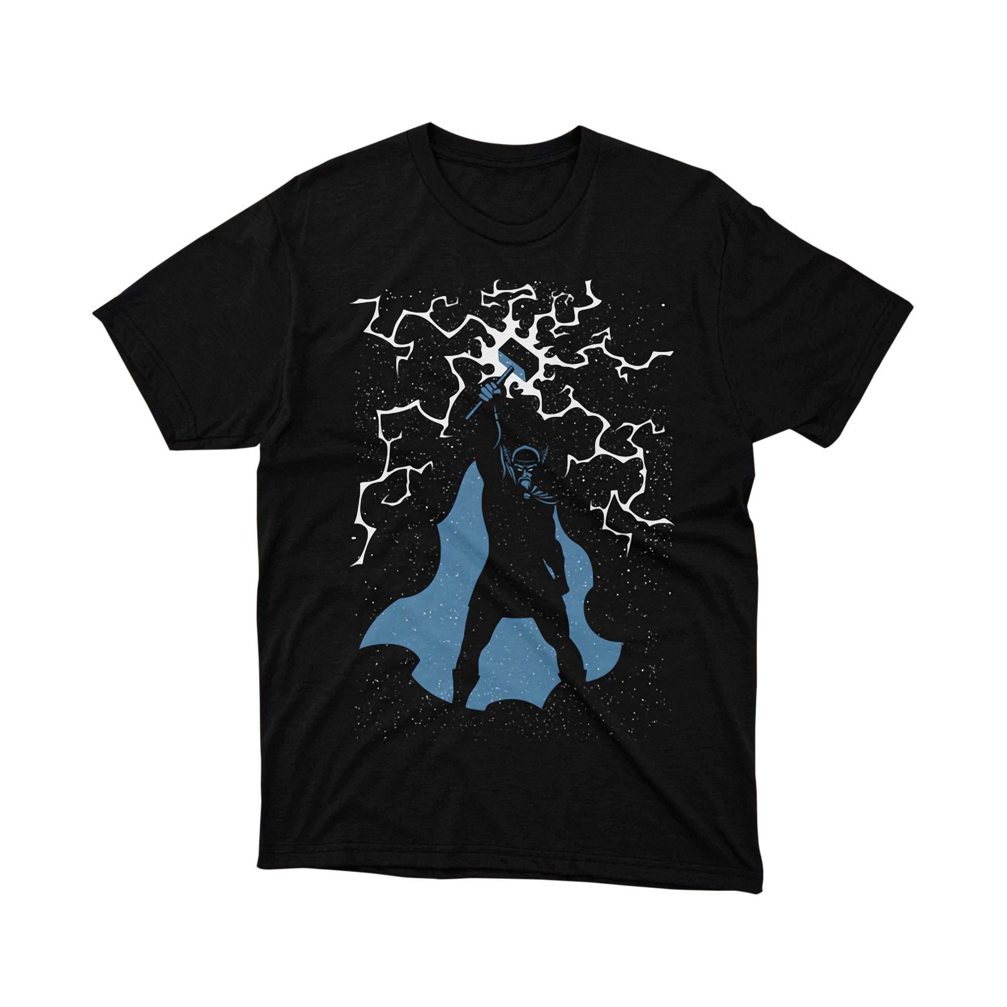 Thor Lightning Hammer T-Shirt, Norse Mythology Thor Graphic Tee, Mighty Thor Shirt for Fans, Marvel Hero Apparel
