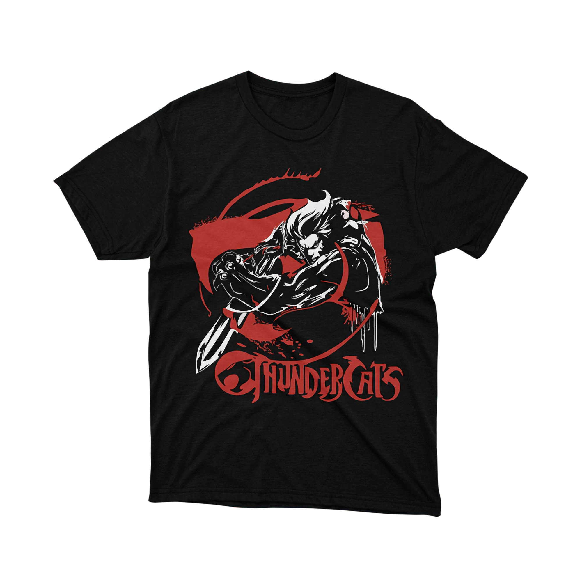 Thundercats Lion O Red Ink Slash Parody T Shirt Retro Anime Sword Unisex