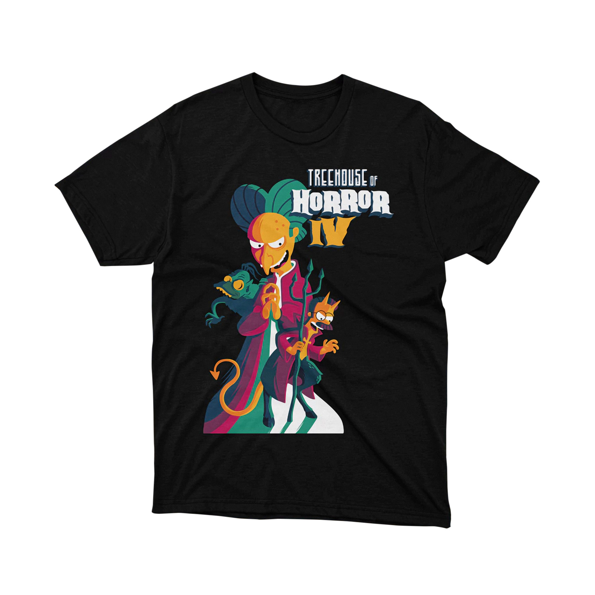 Treehouse of Horror IV Cartoon Vampire Parody T Shirt Unisex Halloween Tee