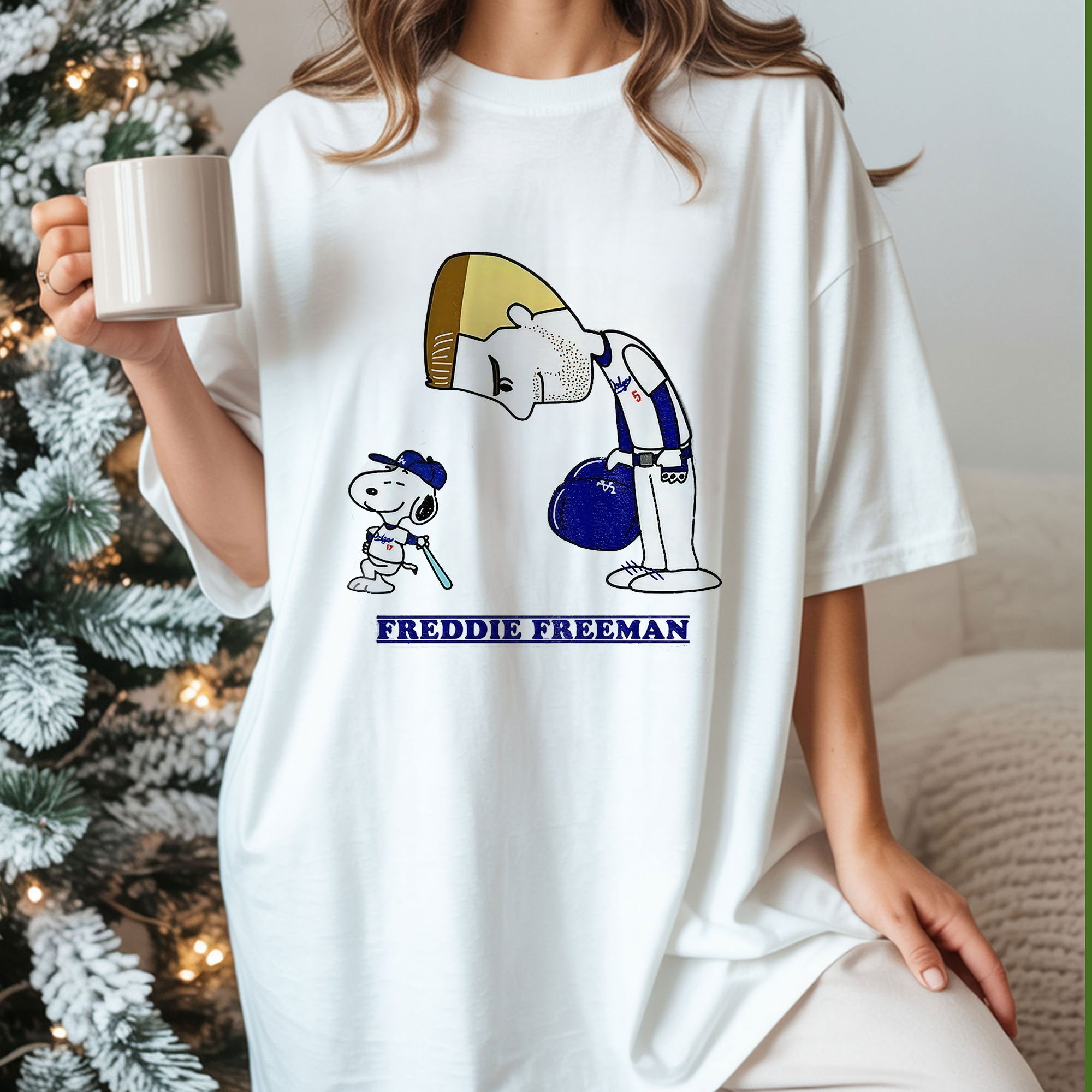 Peanuts and Freddie Freeman Los Angeles Dodgers MLB Baseball 2025 Crossover Player Fan Vintage Bootleg Team Spirit Apparel – T-Shirt, Hoodie & Sweatshirt