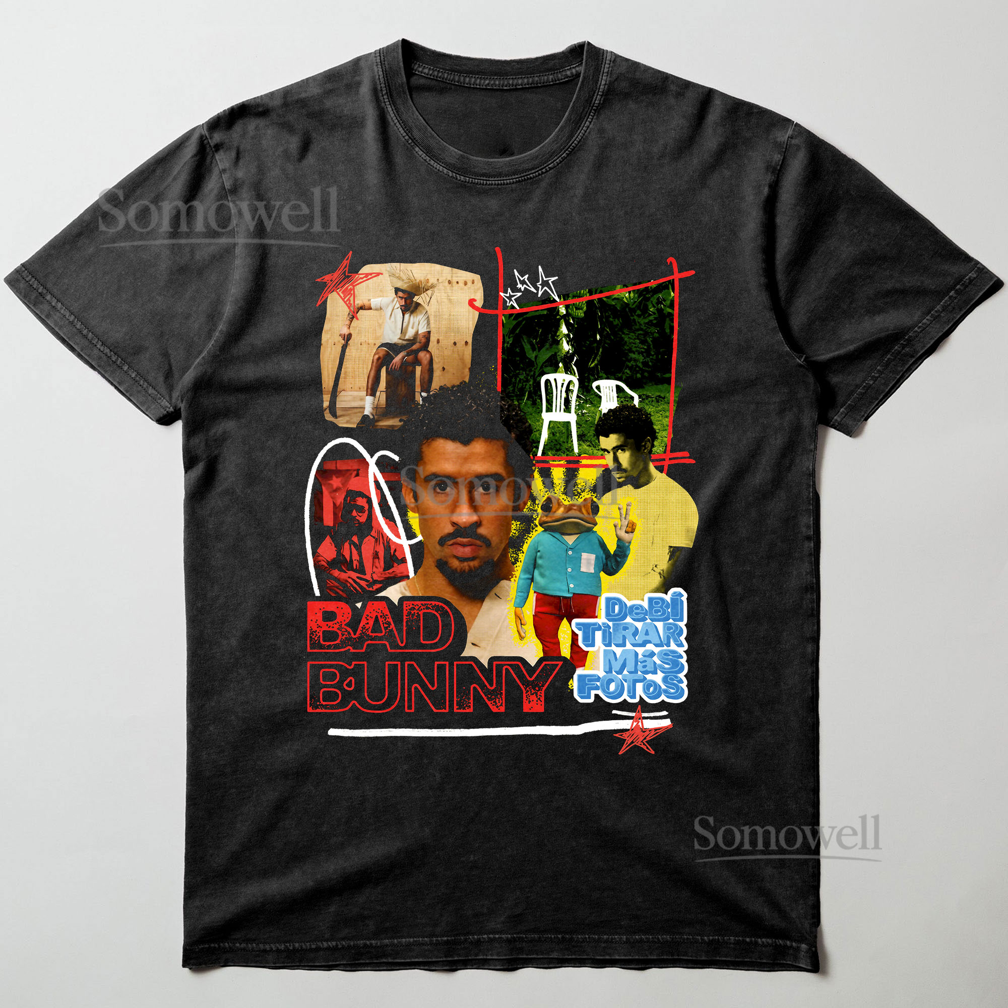 Bad Bunny Debi Tirar Mas Fotos Alternative Art Graphic ,hoodie sweatshirt vintage