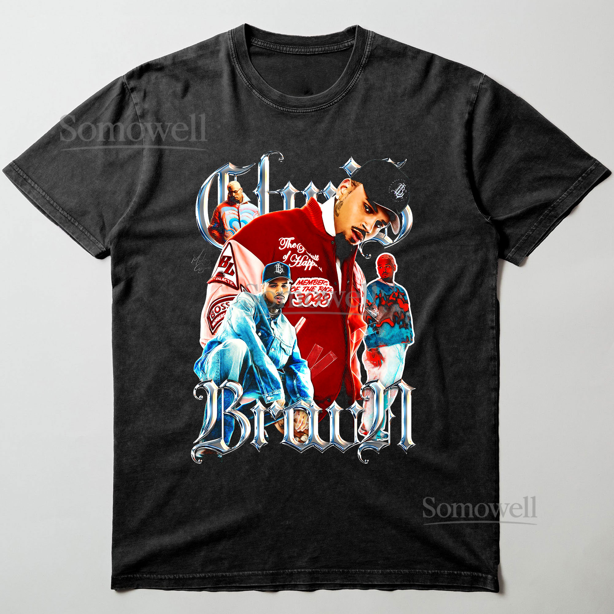 Chris Brown Vintage Rapper Graphic T Shirt
