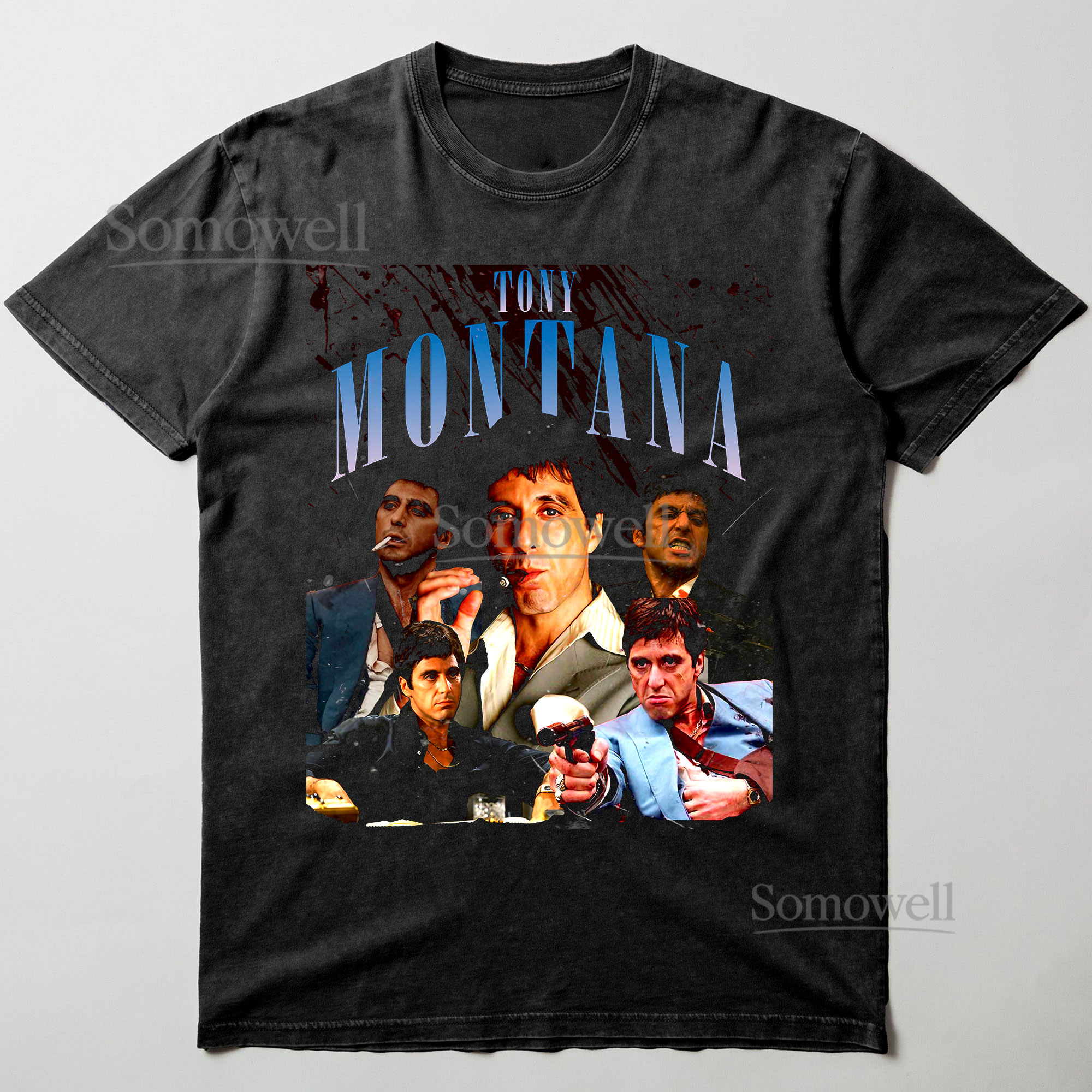 Tony Montana Scarface Movie Collage ,hoodie sweatshirt vintage