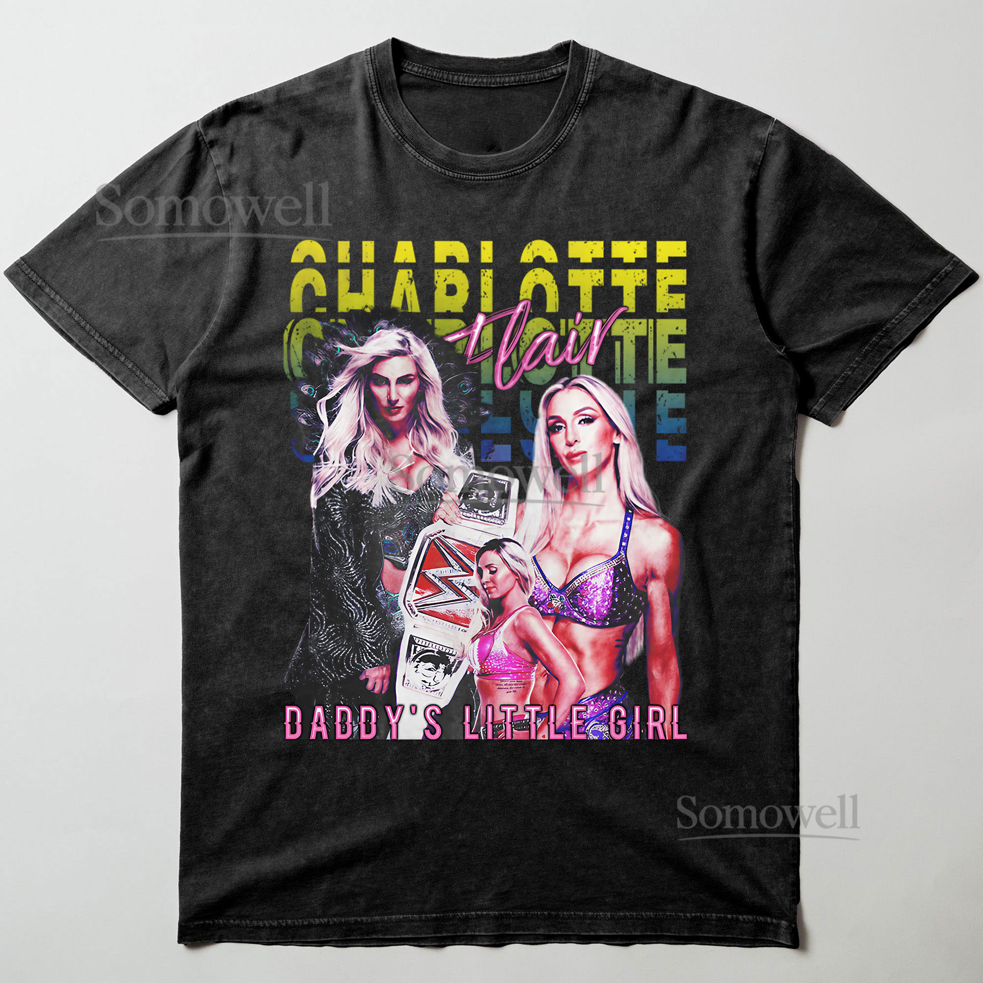 Charlotte Flair Daddys Little Girl Womens Wrestling ,hoodie sweatshirt vintage