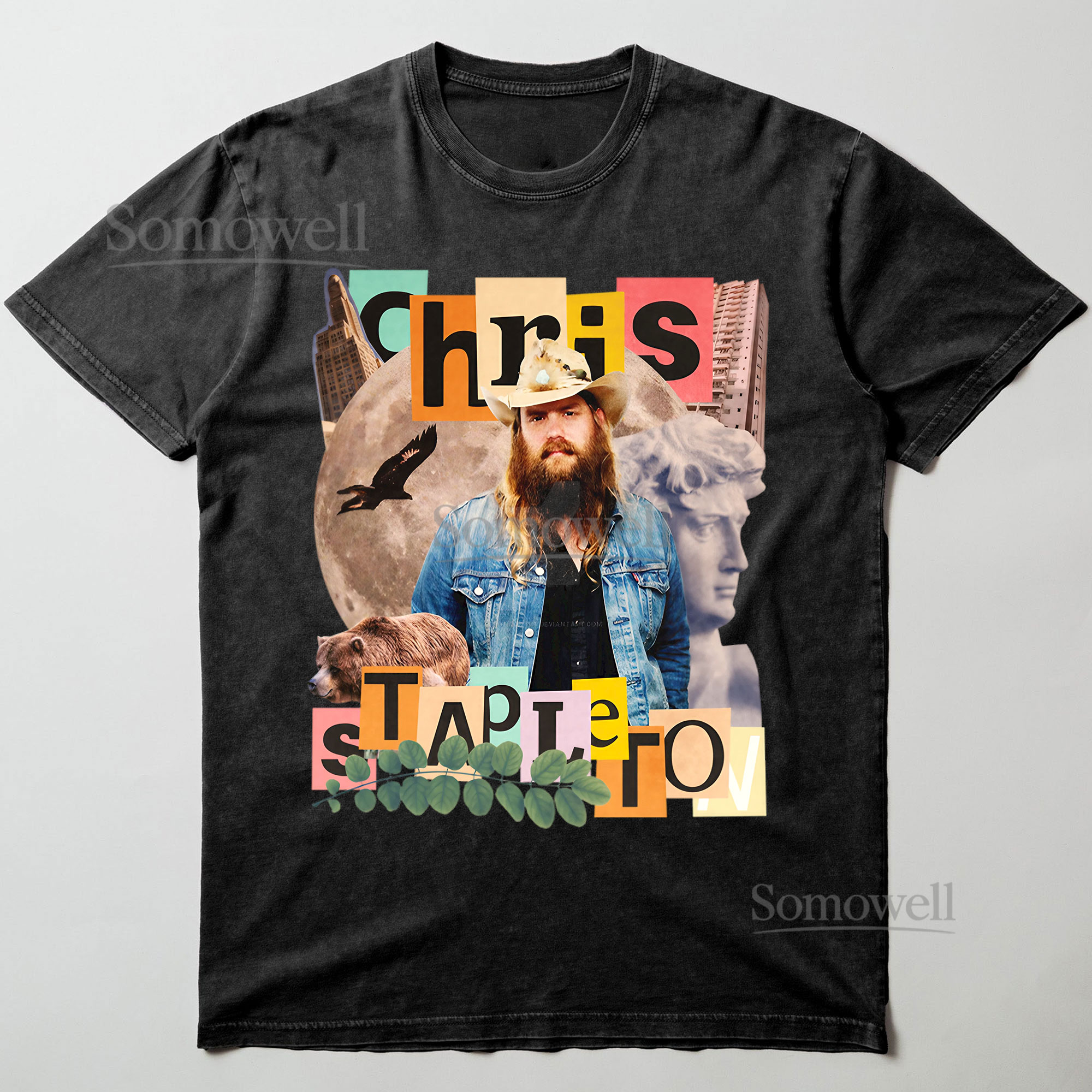 Chris Stapleton American Country Music Collage ,hoodie sweatshirt vintage