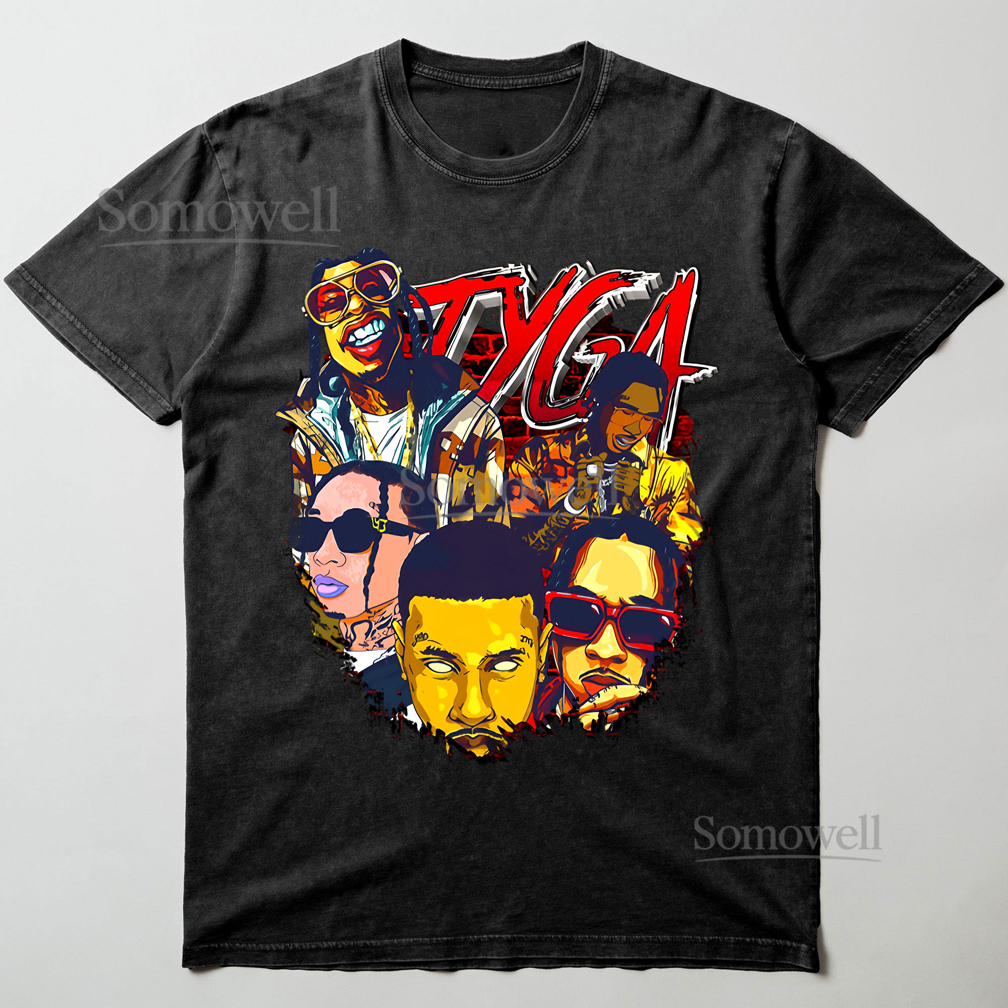 Tyga Rapper Bootleg Vintage 90s Style TShirt Hip Hop Music ,hoodie sweatshirt vintage