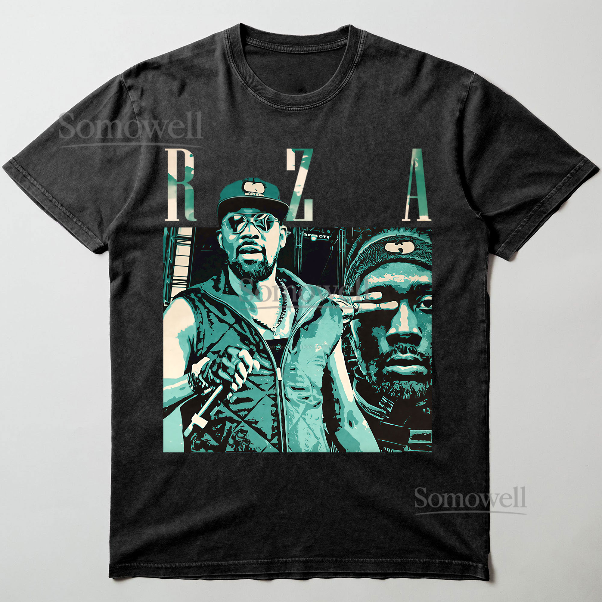 RZA Wu Tang Clan Rapper Vintage Bootleg Hip Hop 90s Style TShirt