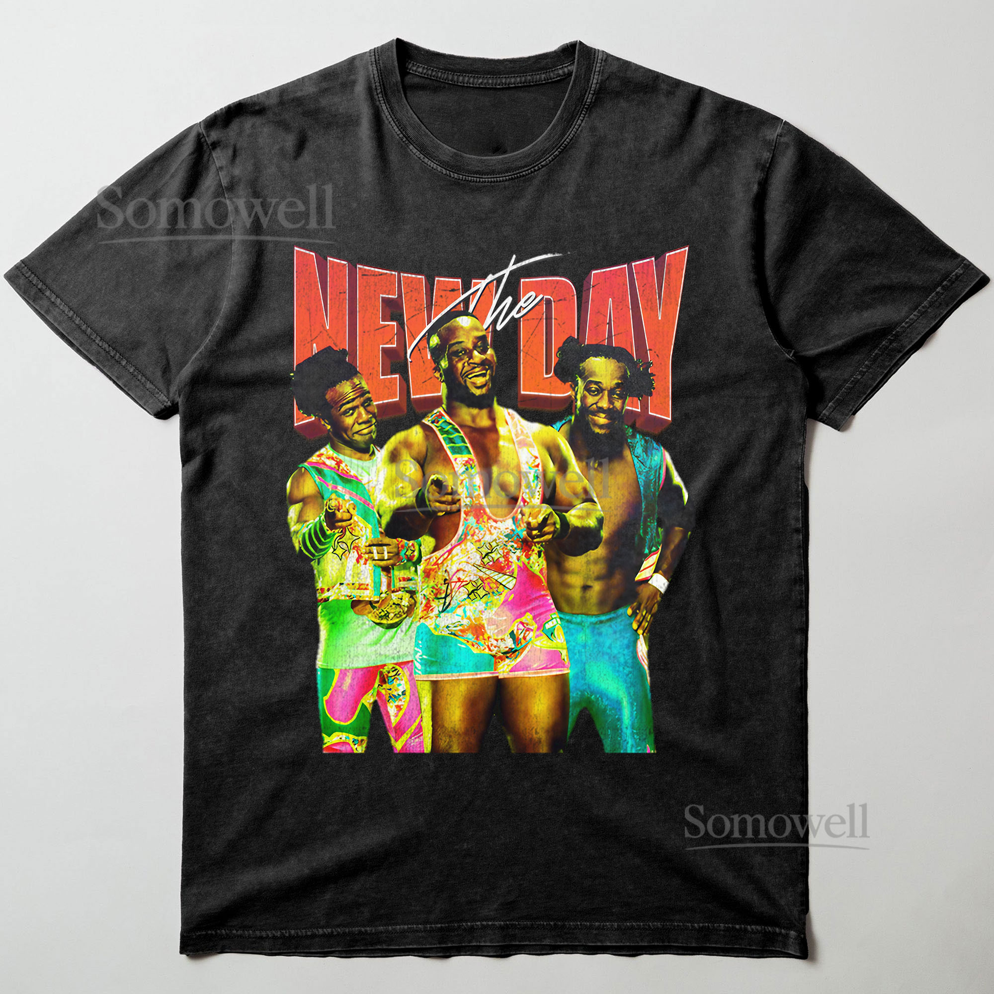 The New Day WWE Wrestling Vintage Bootleg 90s TShirt Kofi Big E Xavier