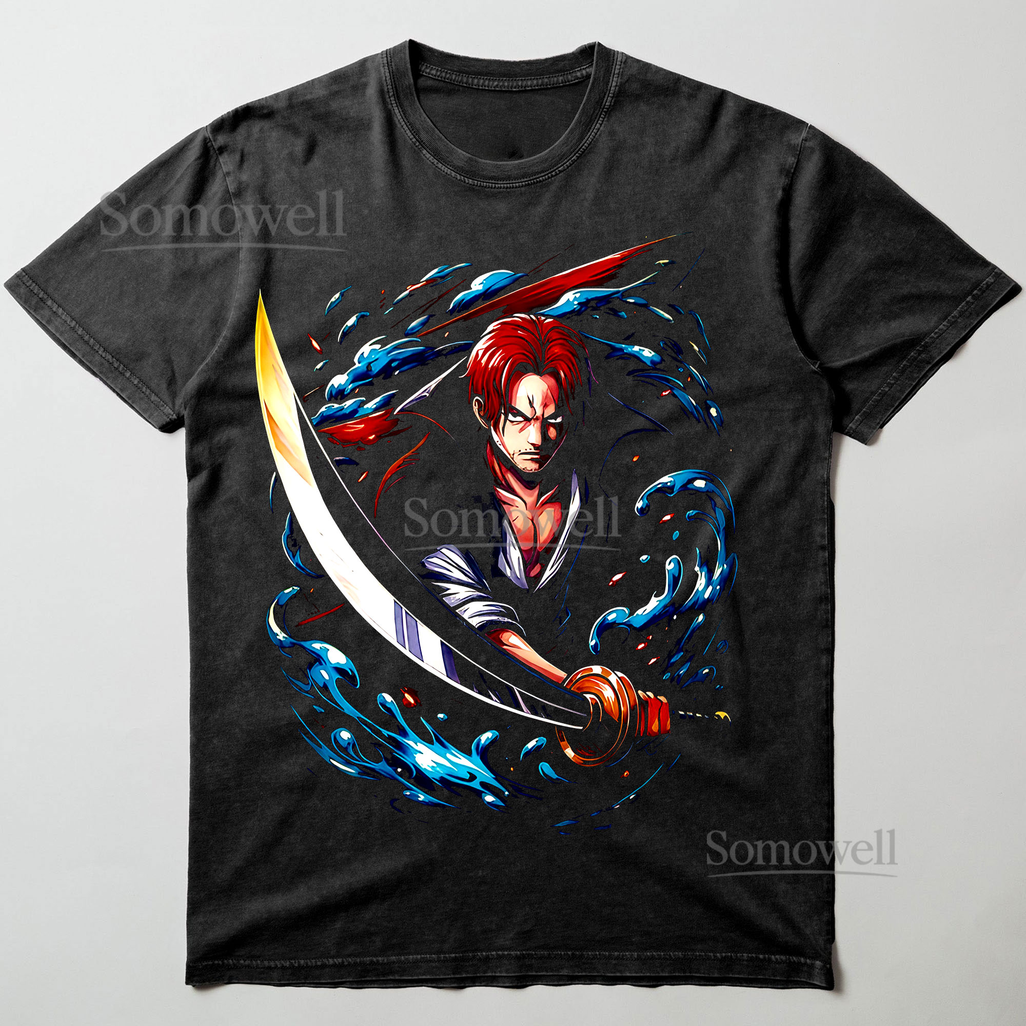 Shanks Red Hair Pirate One Piece Anime Graphic ,hoodie sweatshirt t shirt vintage Japanese Streetwear T Shirt