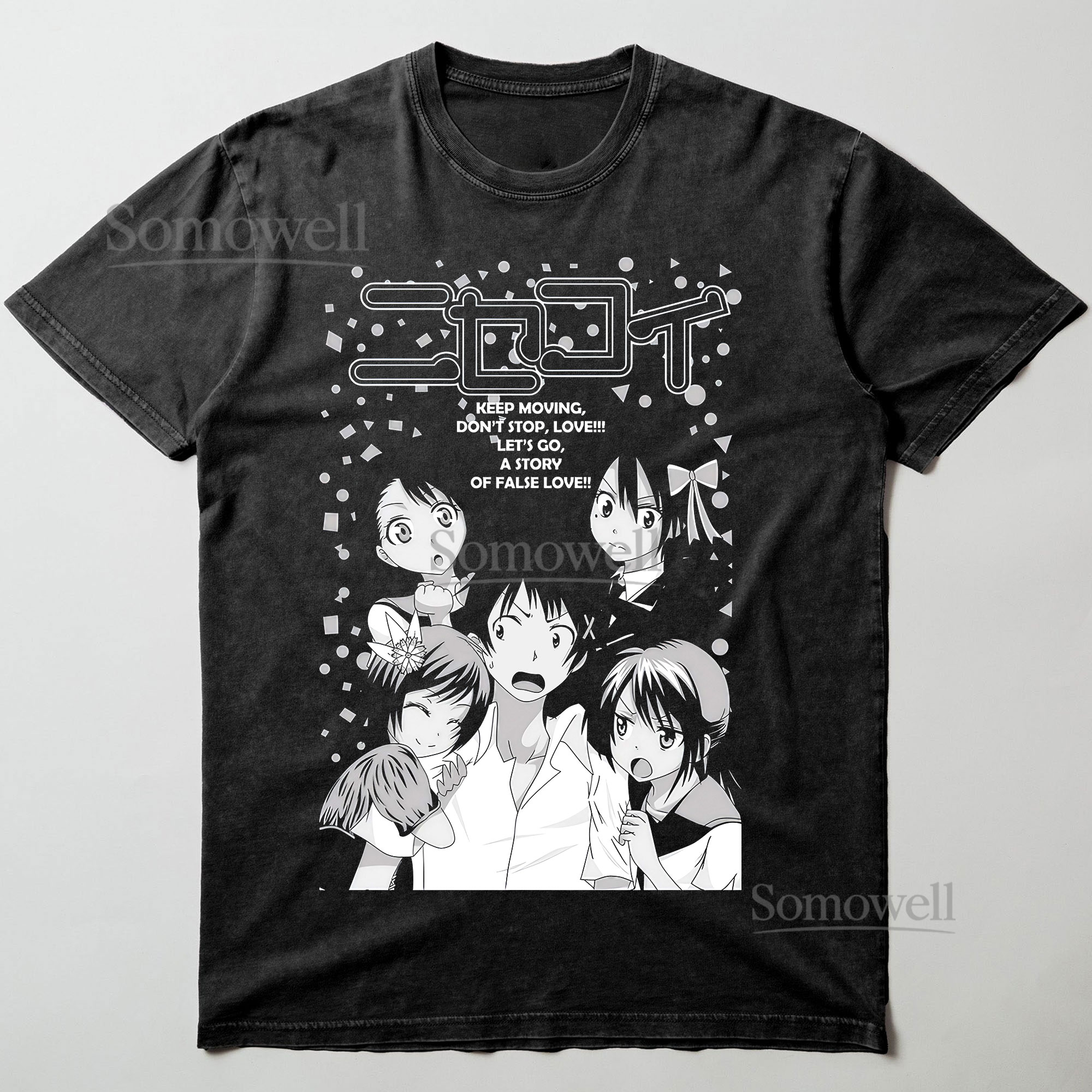 Nisekoi Anime Harem False Love Graphic ,hoodie sweatshirt t shirt vintage Japanese Manga T Shirt