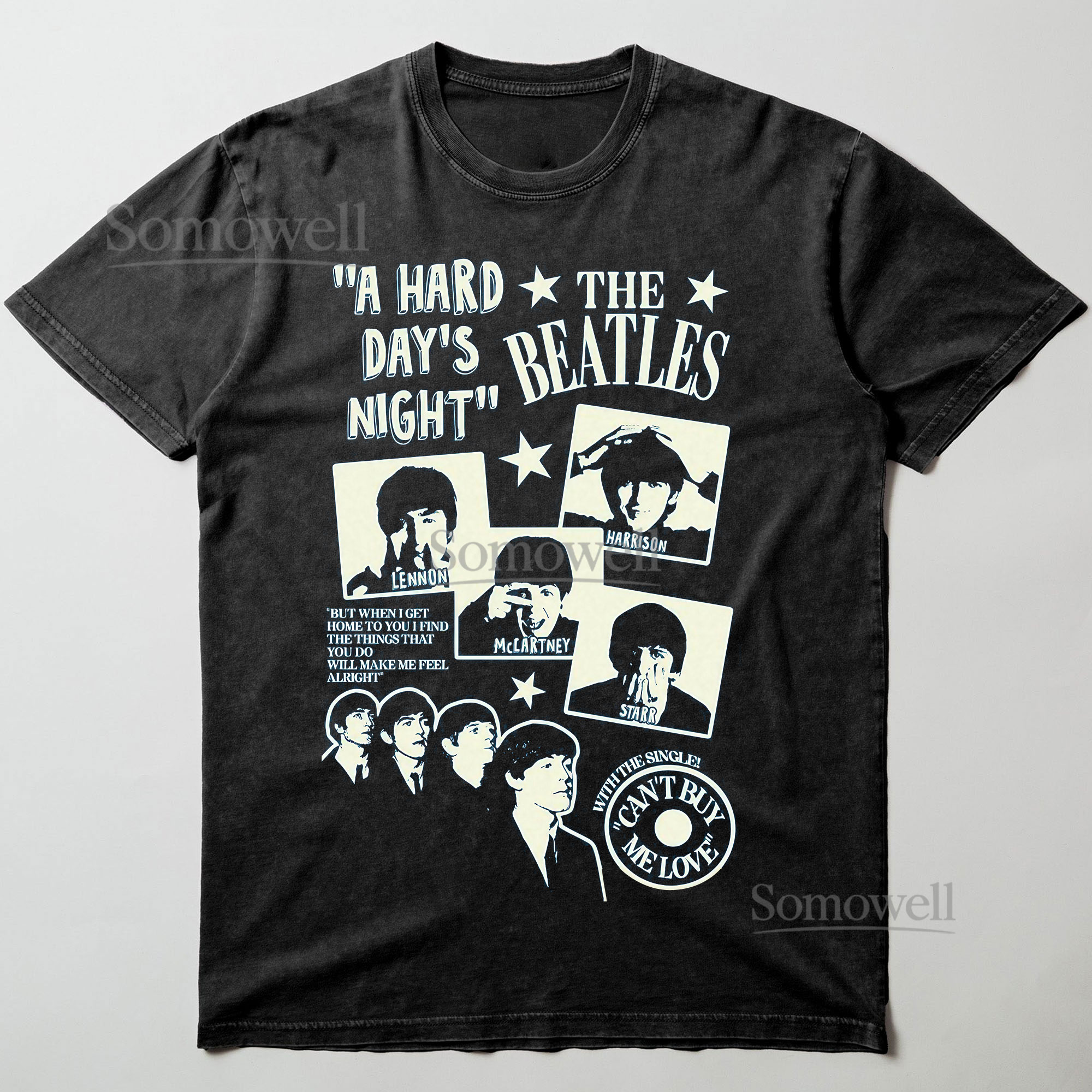 The Beatles A Hard Days Night Graphic ,hoodie sweatshirt t shirt vintage Retro Band Member T Shirt