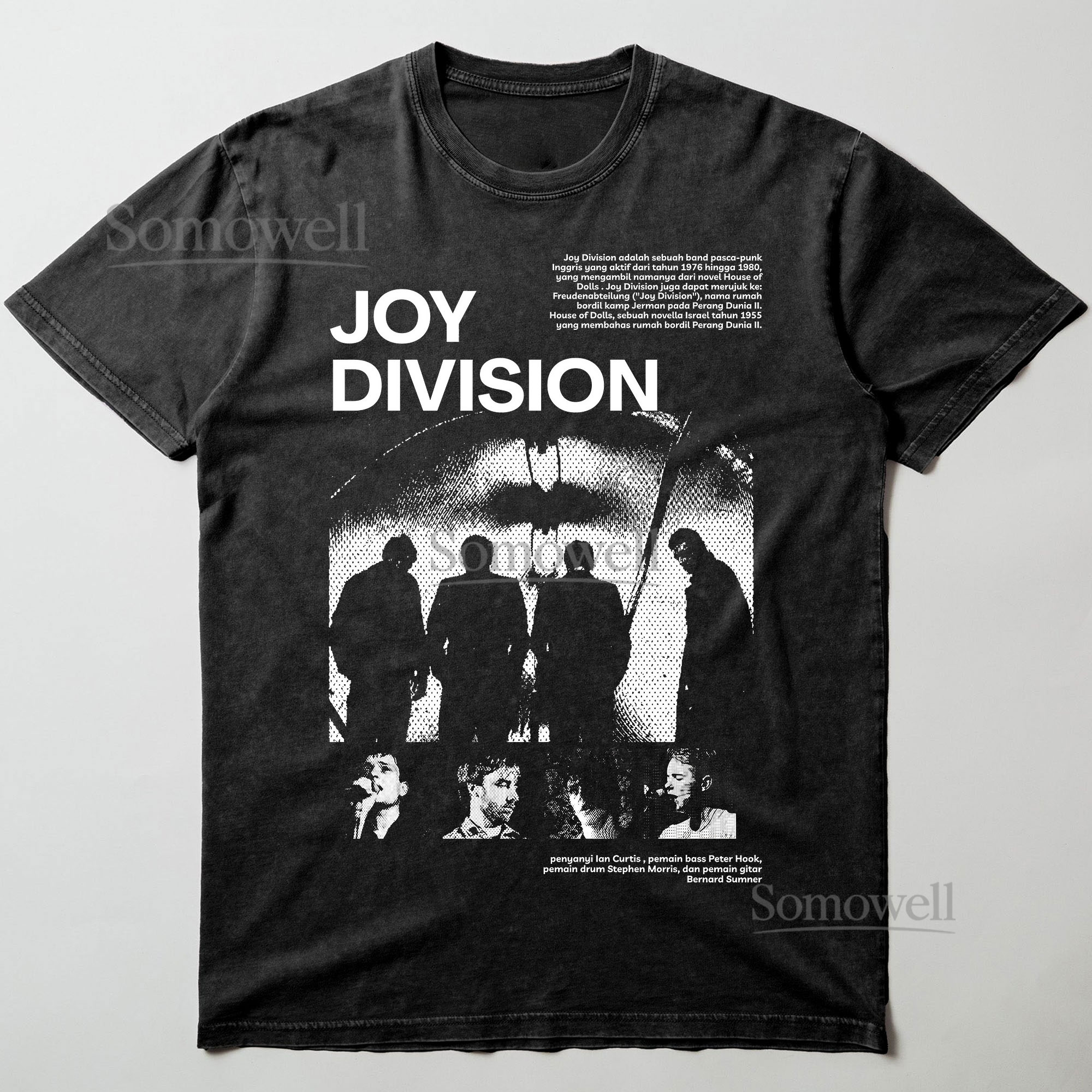 Joy Division Band Silhouette Graphic ,hoodie sweatshirt t shirt vintage Vintage Classic Music T Shirt