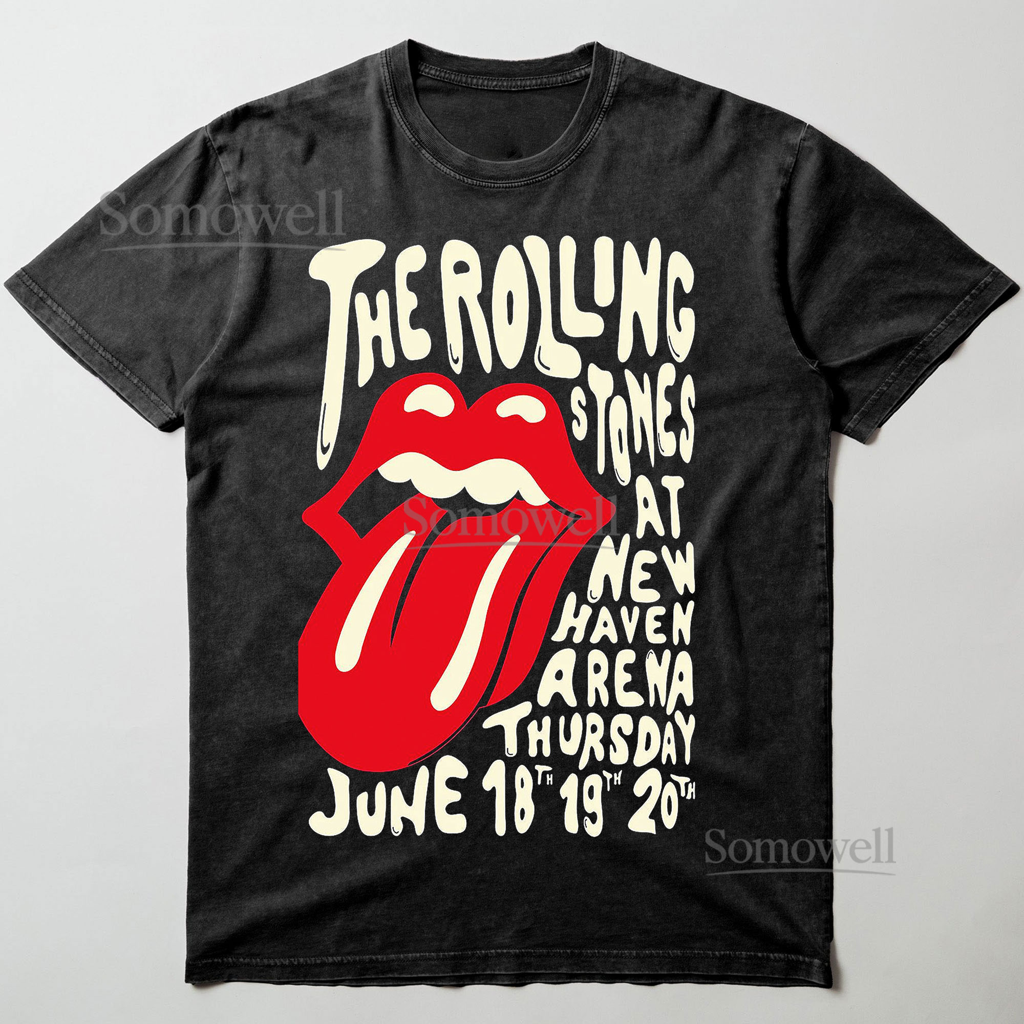 The Rolling Stones Tongue Logo Tour Graphic ,hoodie sweatshirt t shirt vintage Vintage Band T Shirt