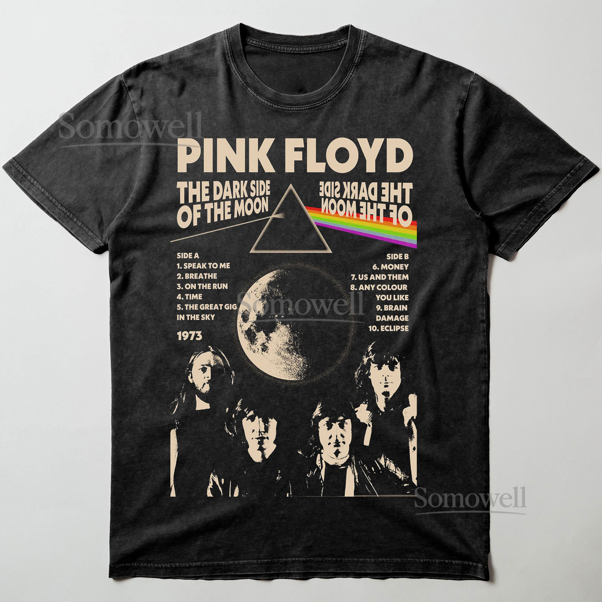 Pink Floyd Dark Side of the Moon Album Cover Graphic ,hoodie sweatshirt t shirt vintage Classic Rock T Shirt