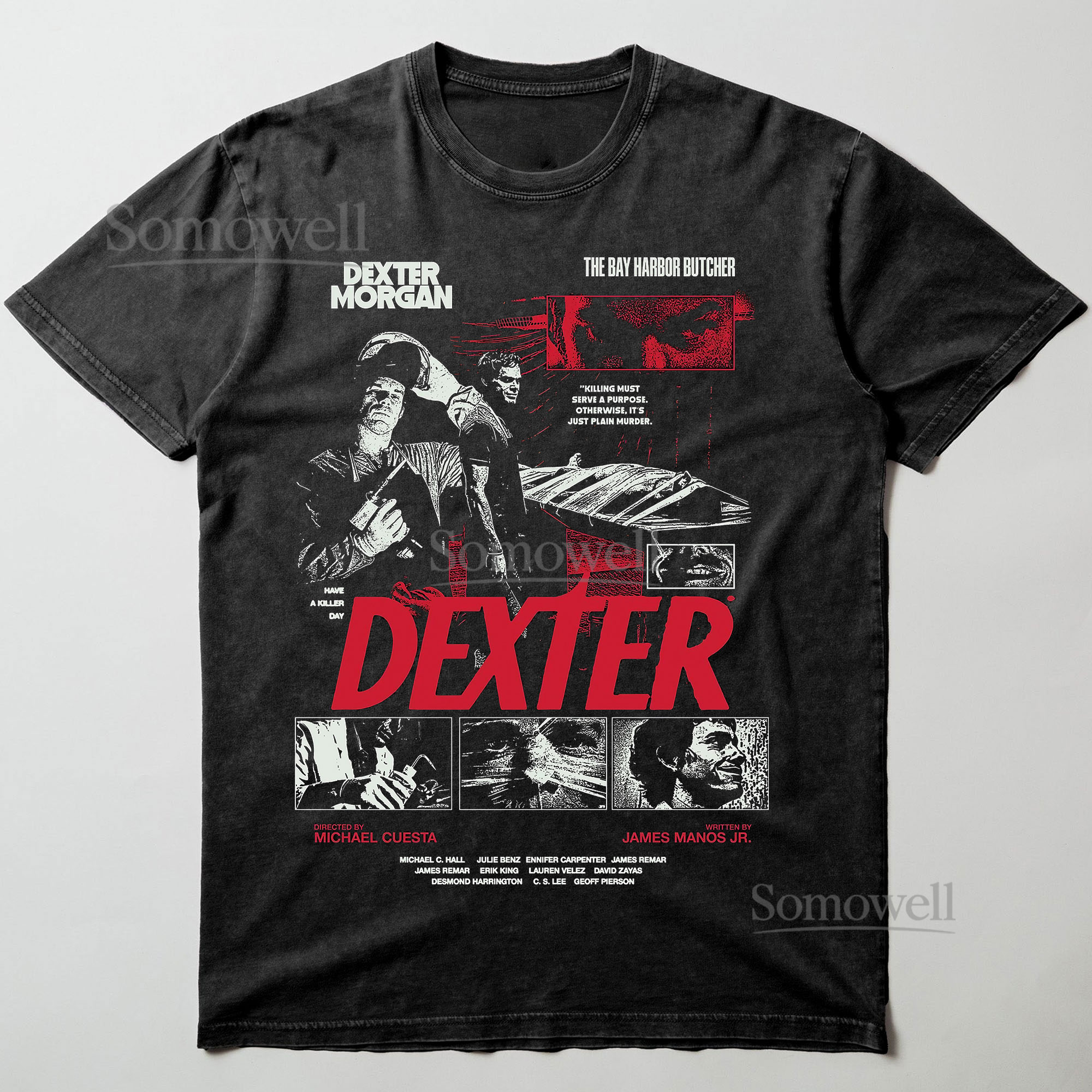 Dexter Morgan Bay Harbor Butcher Graphic ,hoodie sweatshirt t shirt vintage Vintage Crime Series T Shirt