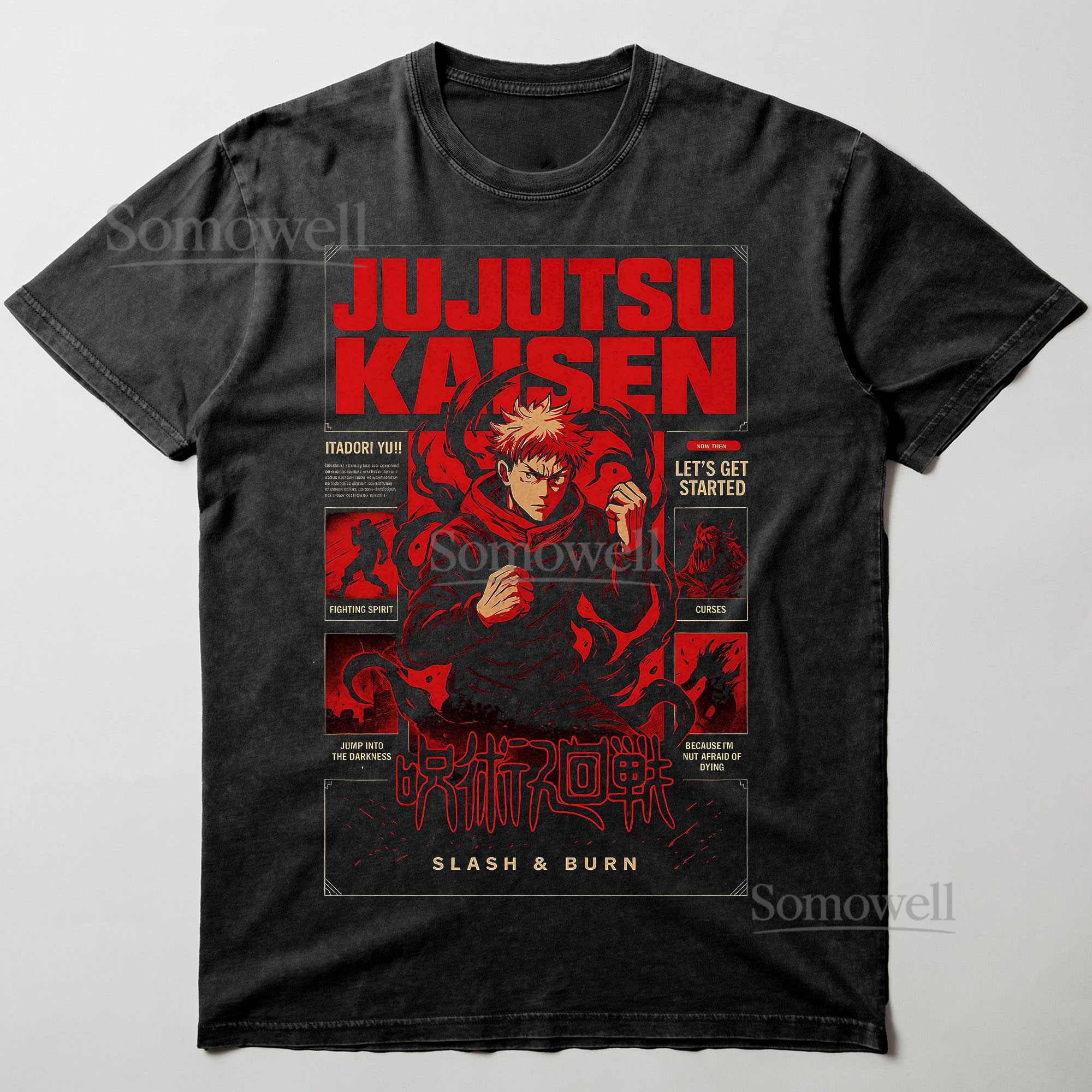 Chainsaw Man Makima Manga Red Black Anime Graphic ,hoodie sweatshirt t shirt vintage Japanese Style T Shirt