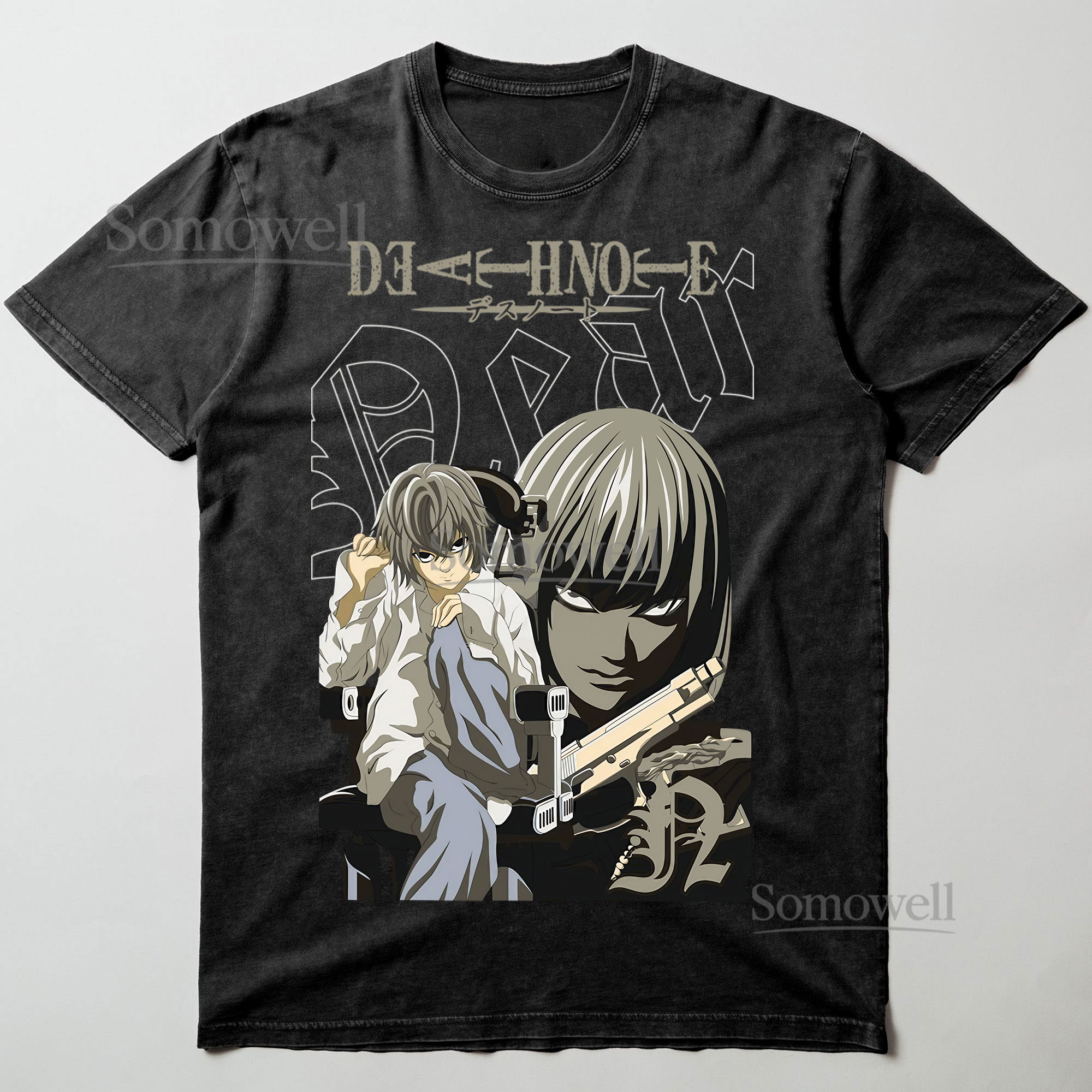 Death Note Near and Mello Duo Anime Graphic ,hoodie sweatshirt t shirt vintage Japanese Manga T Shirt