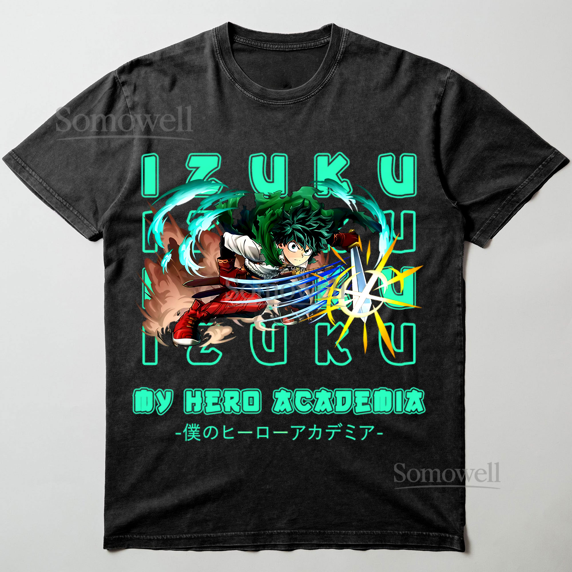 My Hero Academia Izuku Midoriya Action Anime Hero Graphic ,hoodie sweatshirt t shirt vintage Japanese Streetwear T Shirt