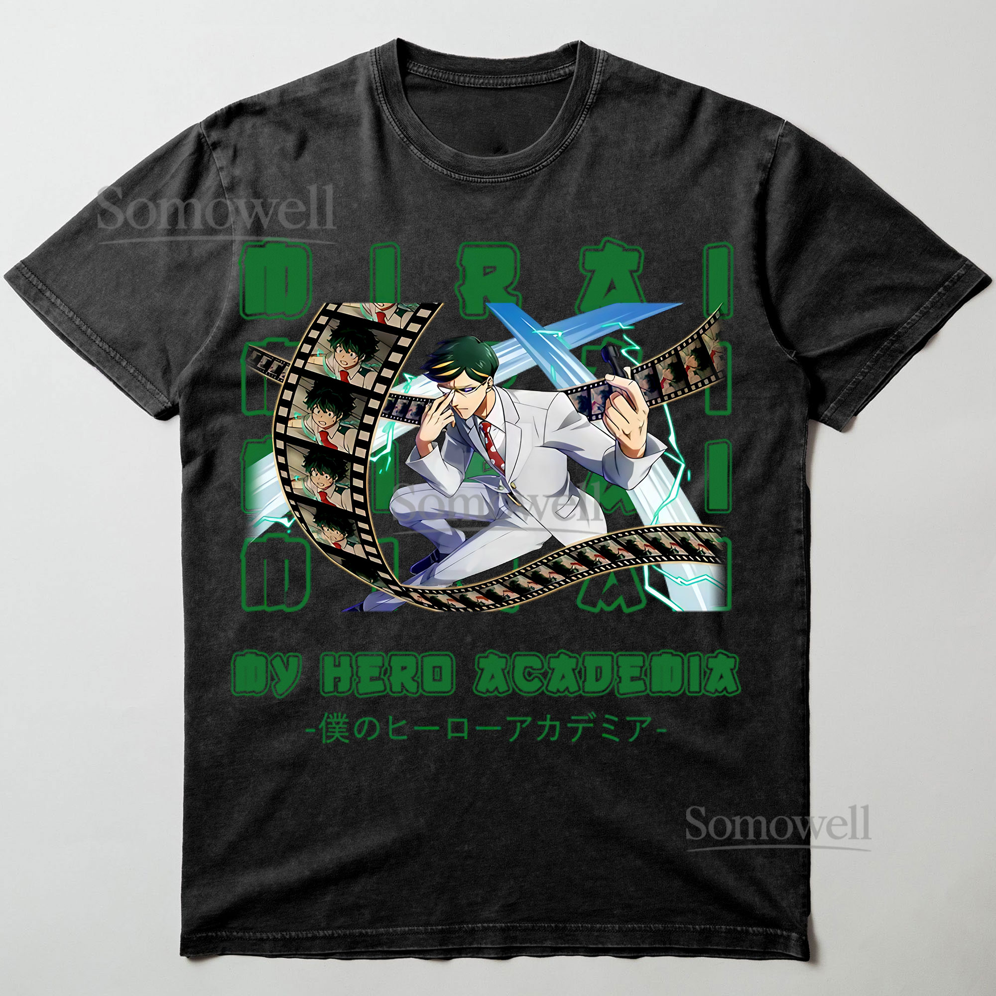 My Hero Academia Mirai Nighteye Film Strip Anime Graphic ,hoodie sweatshirt t shirt vintage Japanese Streetwear T Shirt