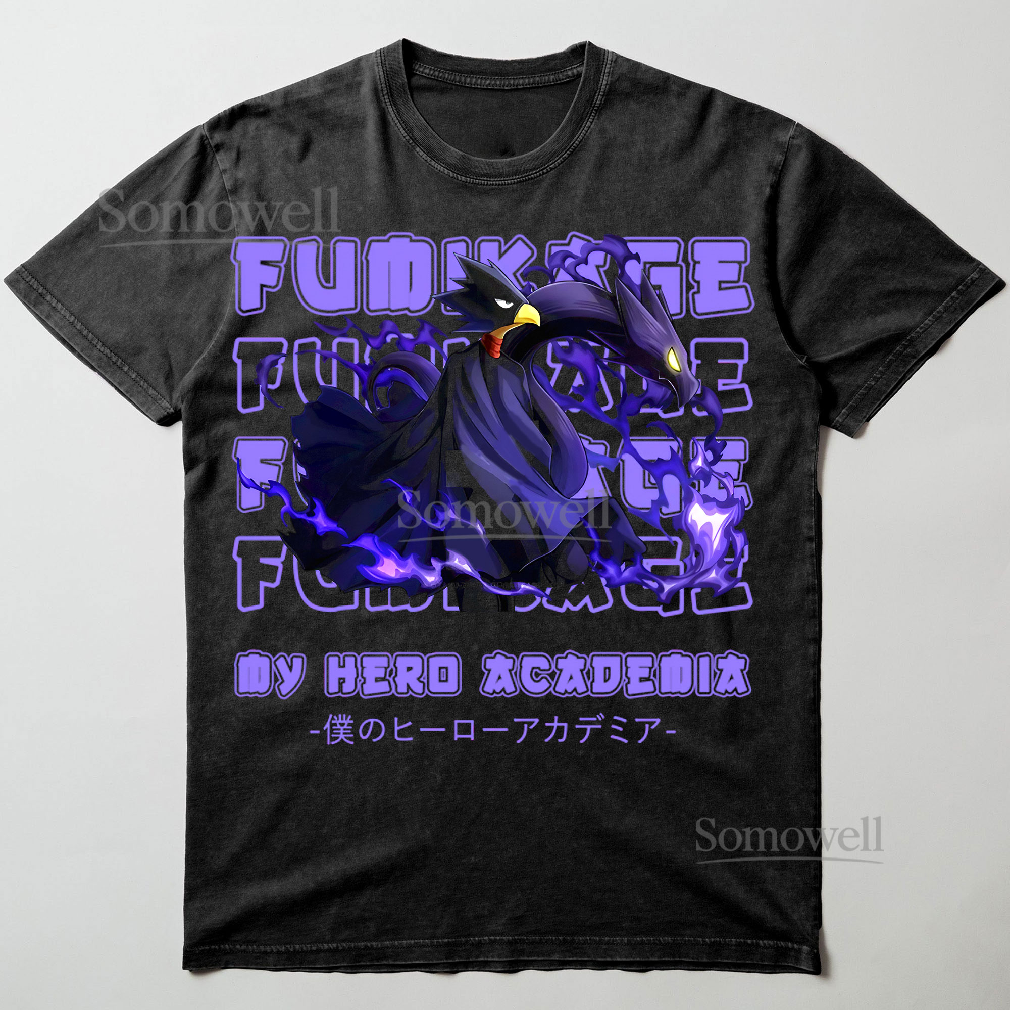 Fumikage Tokoyami My Hero Academia Anime Tshirt Dark Shadow Graphic ,hoodie sweatshirt t shirt vintage