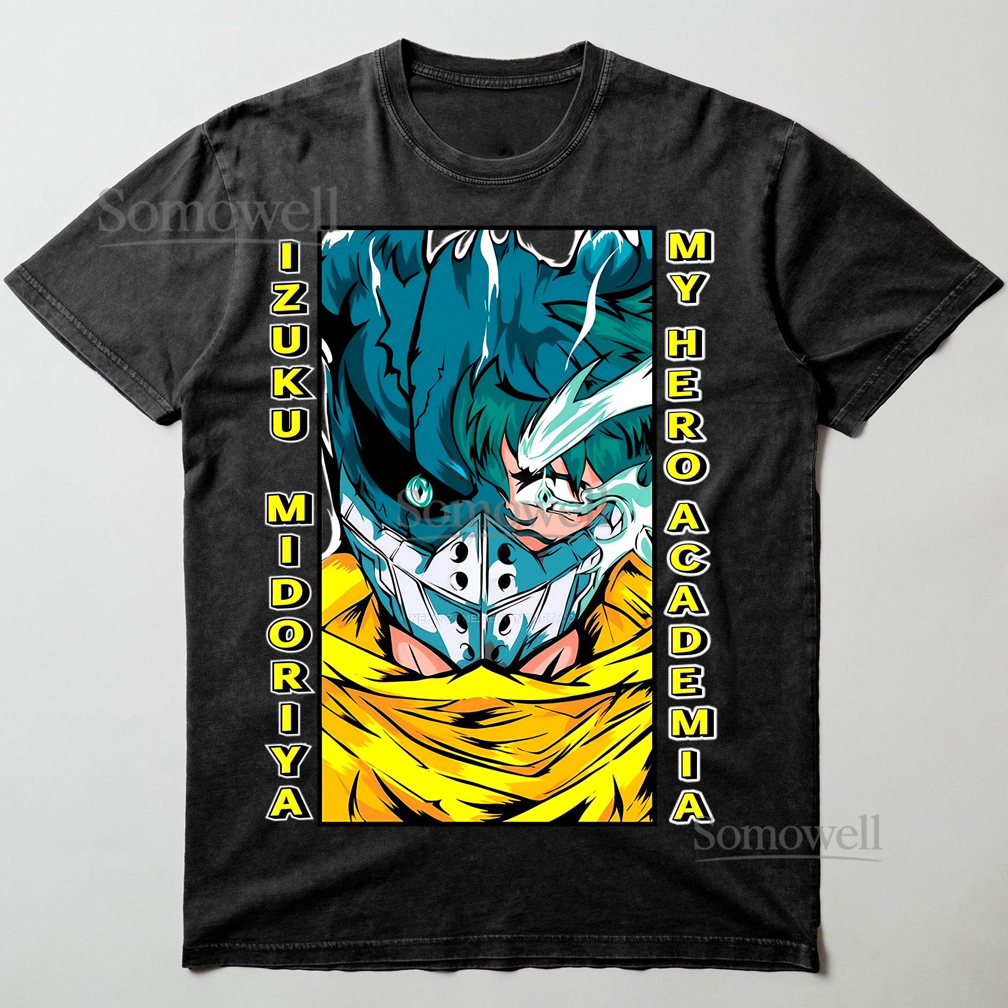 My Hero Academia Izuku Midoriya Masked Hero Anime Graphic ,hoodie sweatshirt t shirt vintage Japanese Streetwear T Shirt