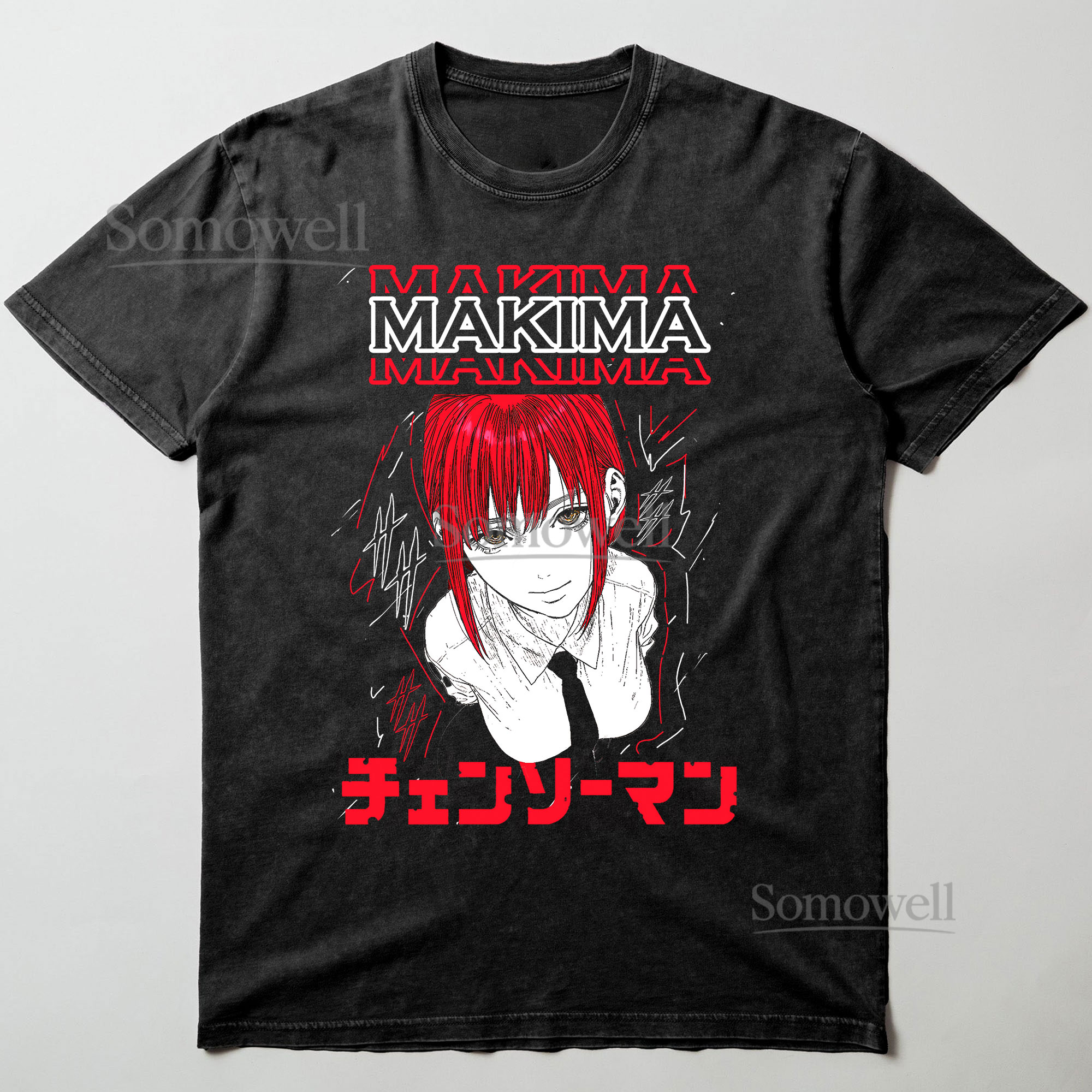 Makima Chainsaw Man Manga Devil Hunter Anime Graphic ,hoodie sweatshirt t shirt vintage Japanese Streetwear T Shirt