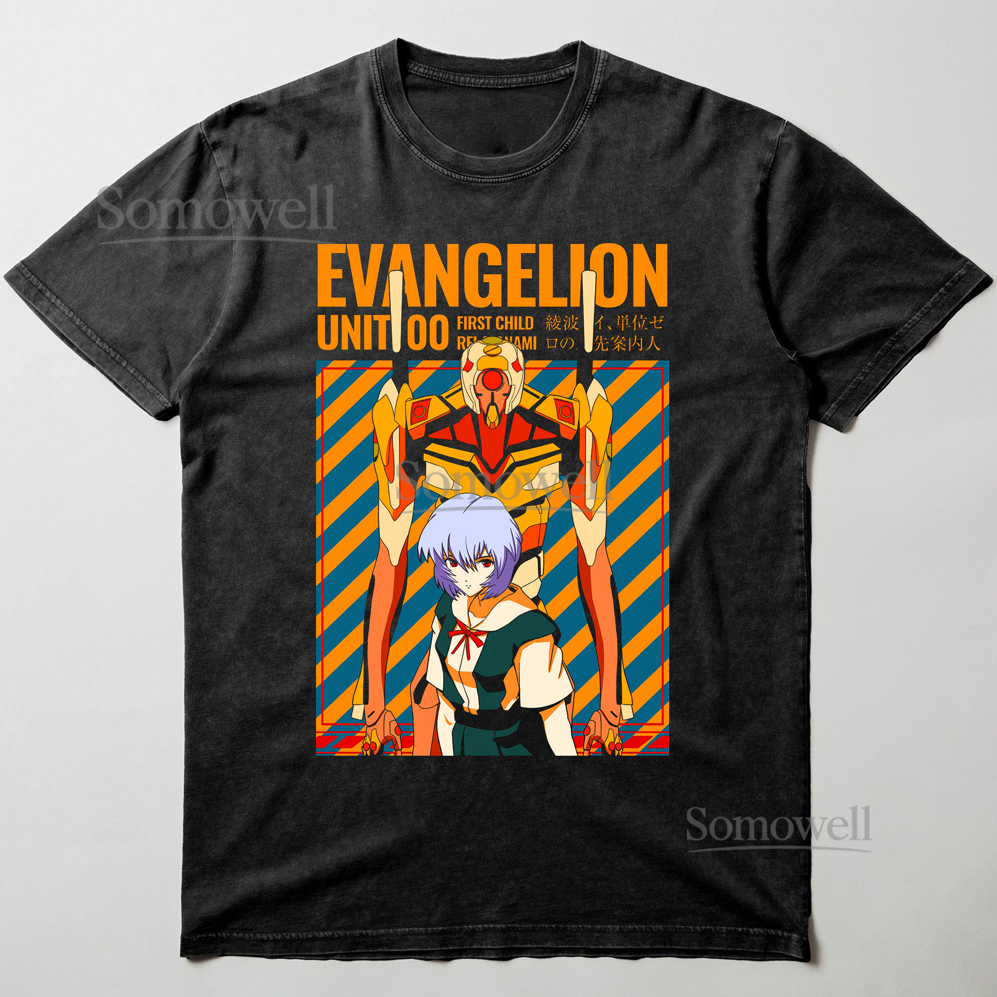 Rei Ayanami Evangelion Unit 00 Mecha Anime Graphic ,hoodie sweatshirt t shirt vintage Japanese Manga T Shirt