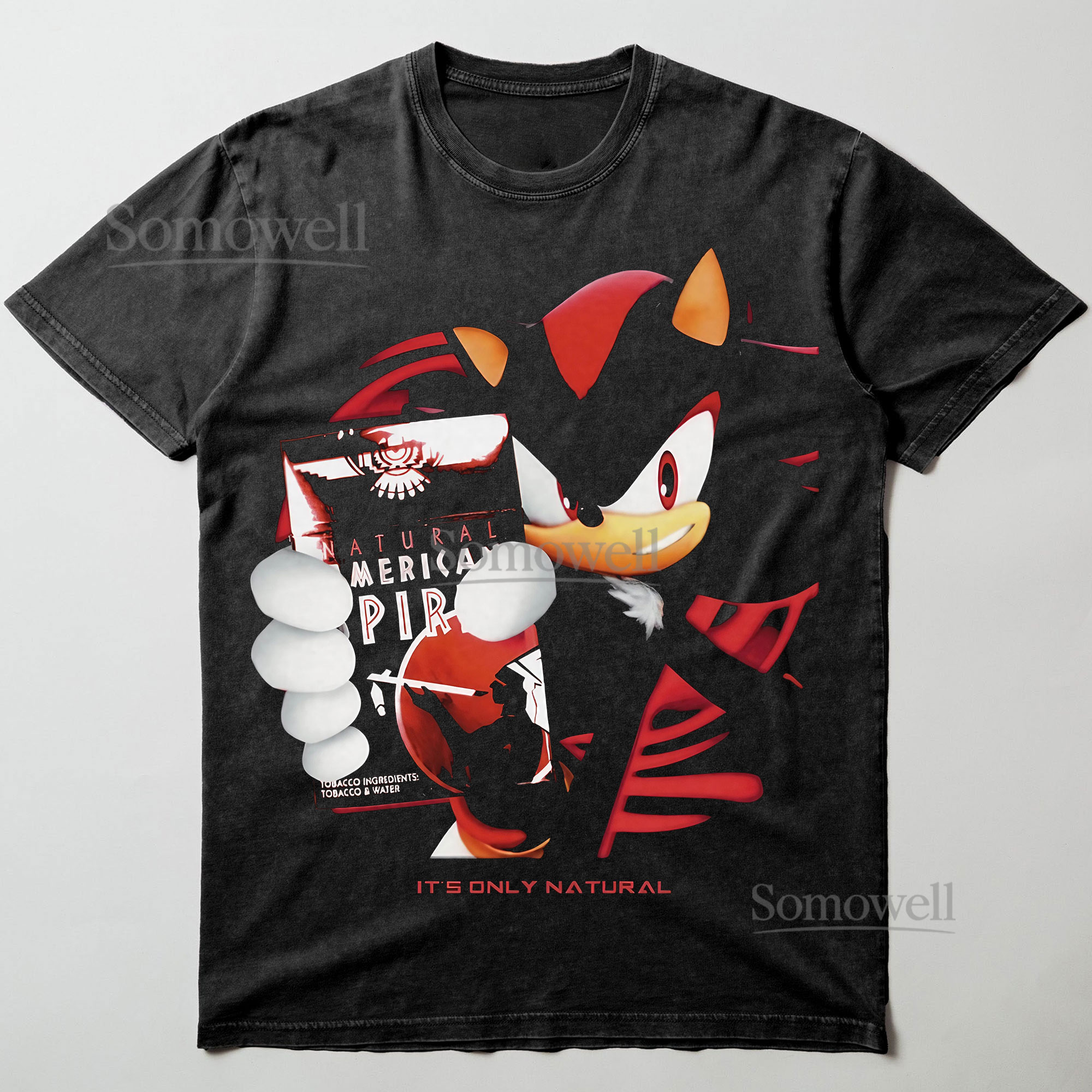 Shadow American Spirit Parody Cigarette Graphic ,hoodie sweatshirt t shirt vintage Meme Art T Shirt