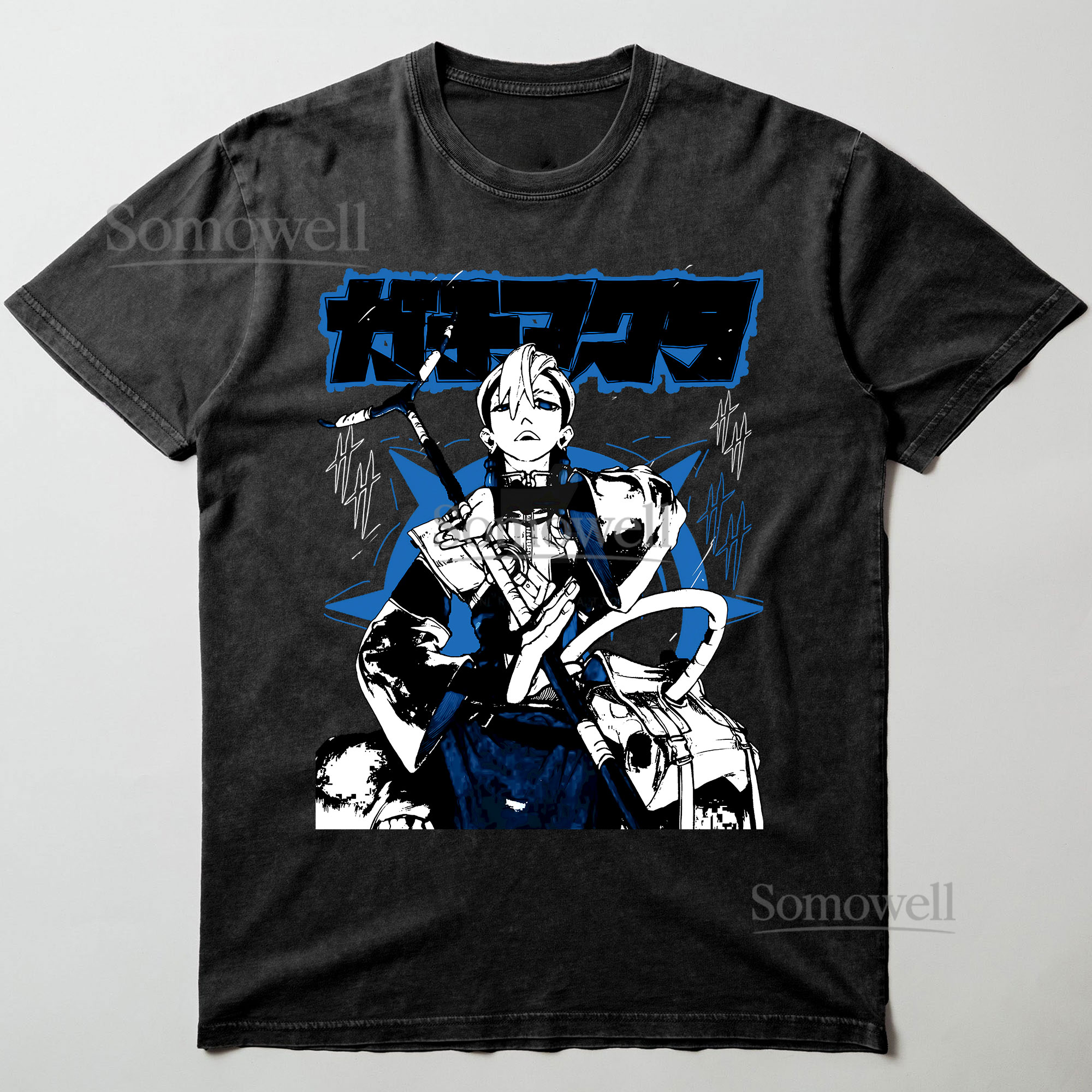 Solo Leveling Alpha Black Dress Graphic T-Shirt